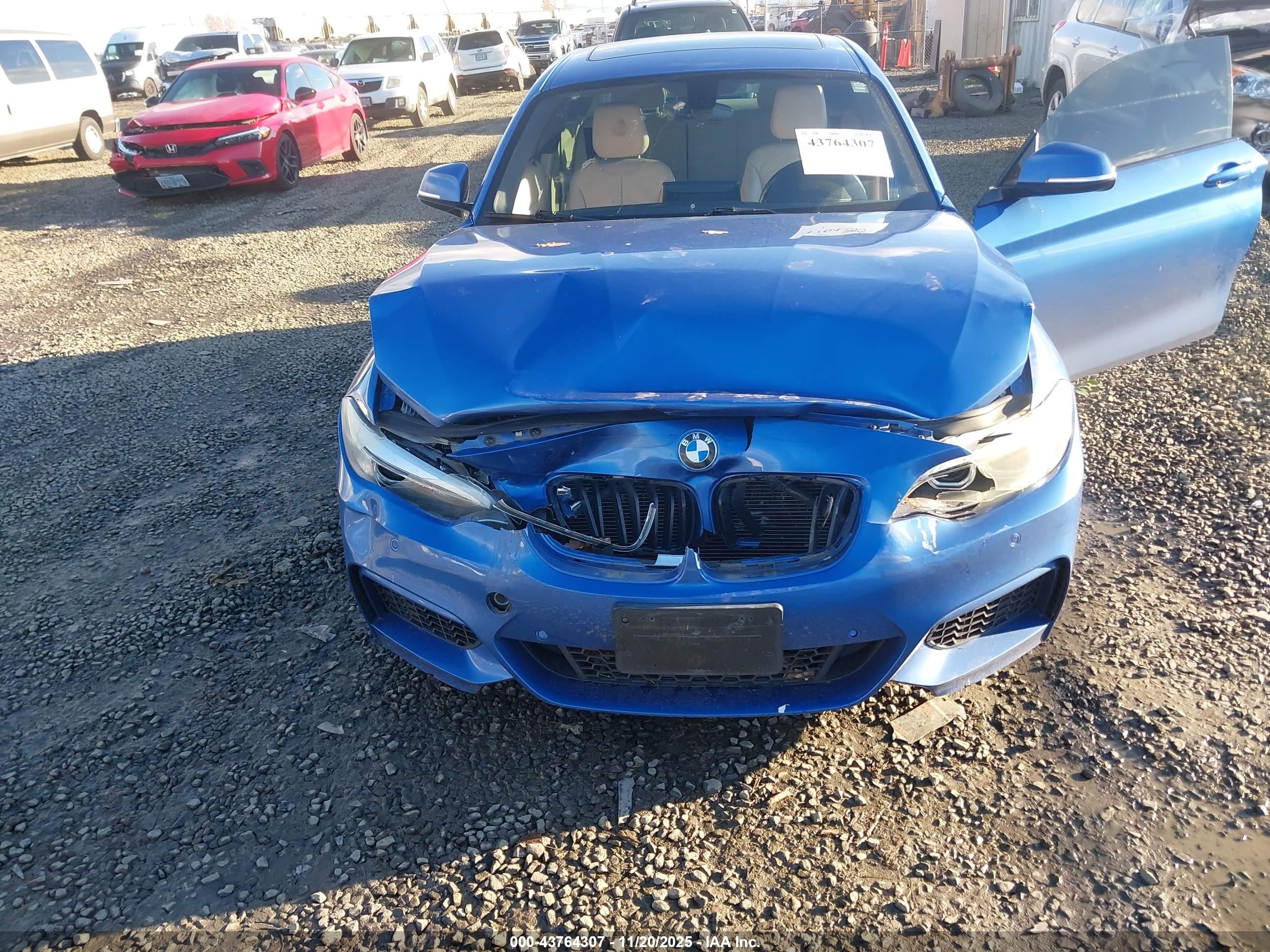 2014 Bmw 228i   Blue vin: WBA1F5C58EVV99745