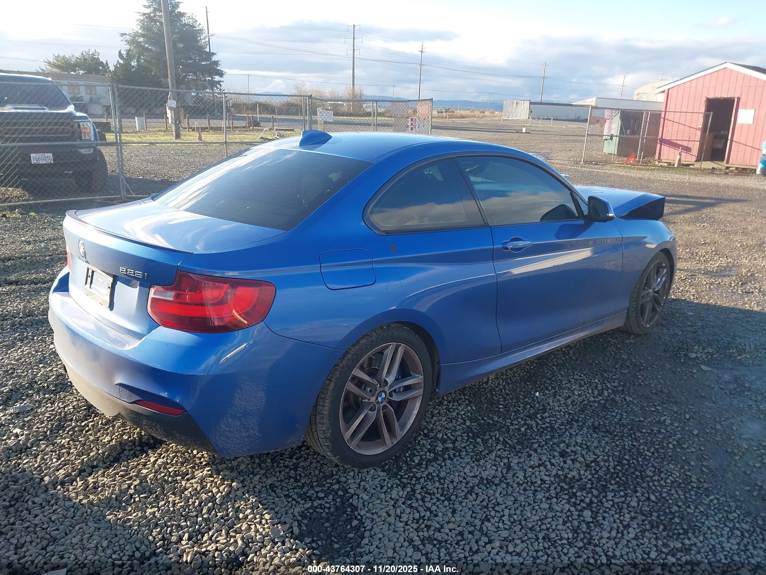 2014 Bmw 228i   Blue vin: WBA1F5C58EVV99745