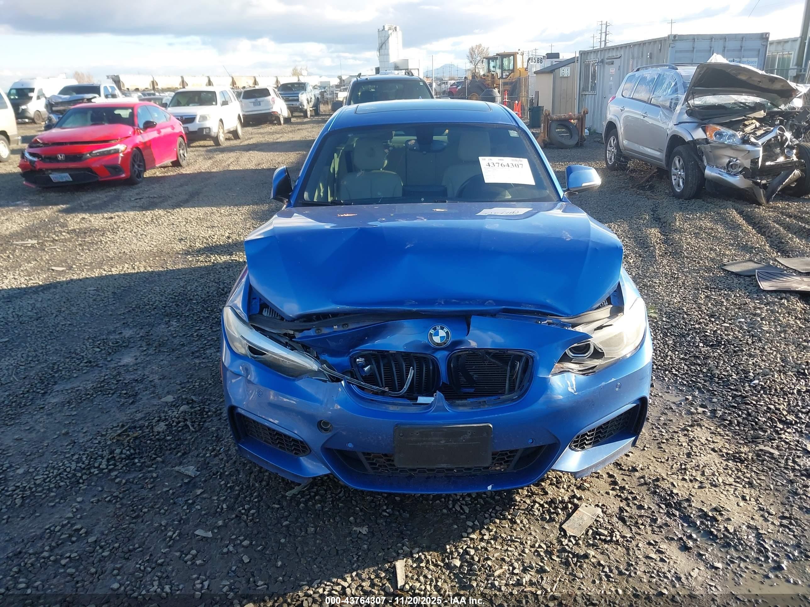 2014 Bmw 228i   Blue vin: WBA1F5C58EVV99745