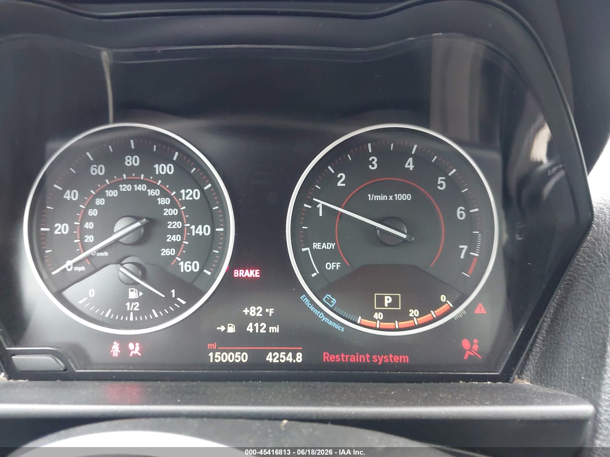 2015 Bmw 228i   Черный vin: WBA1F5C58FV257312
