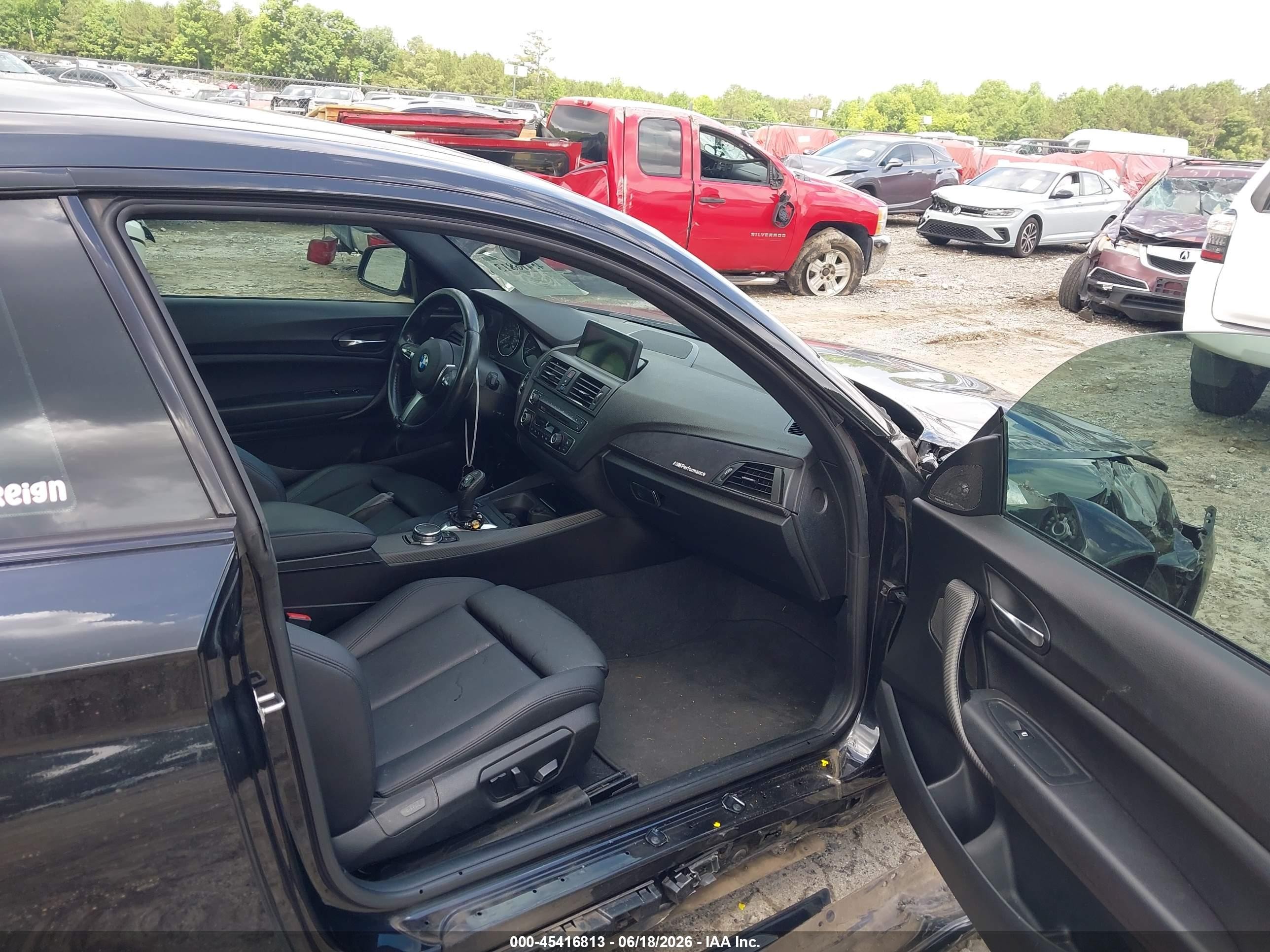 2015 Bmw 228i   Черный vin: WBA1F5C58FV257312