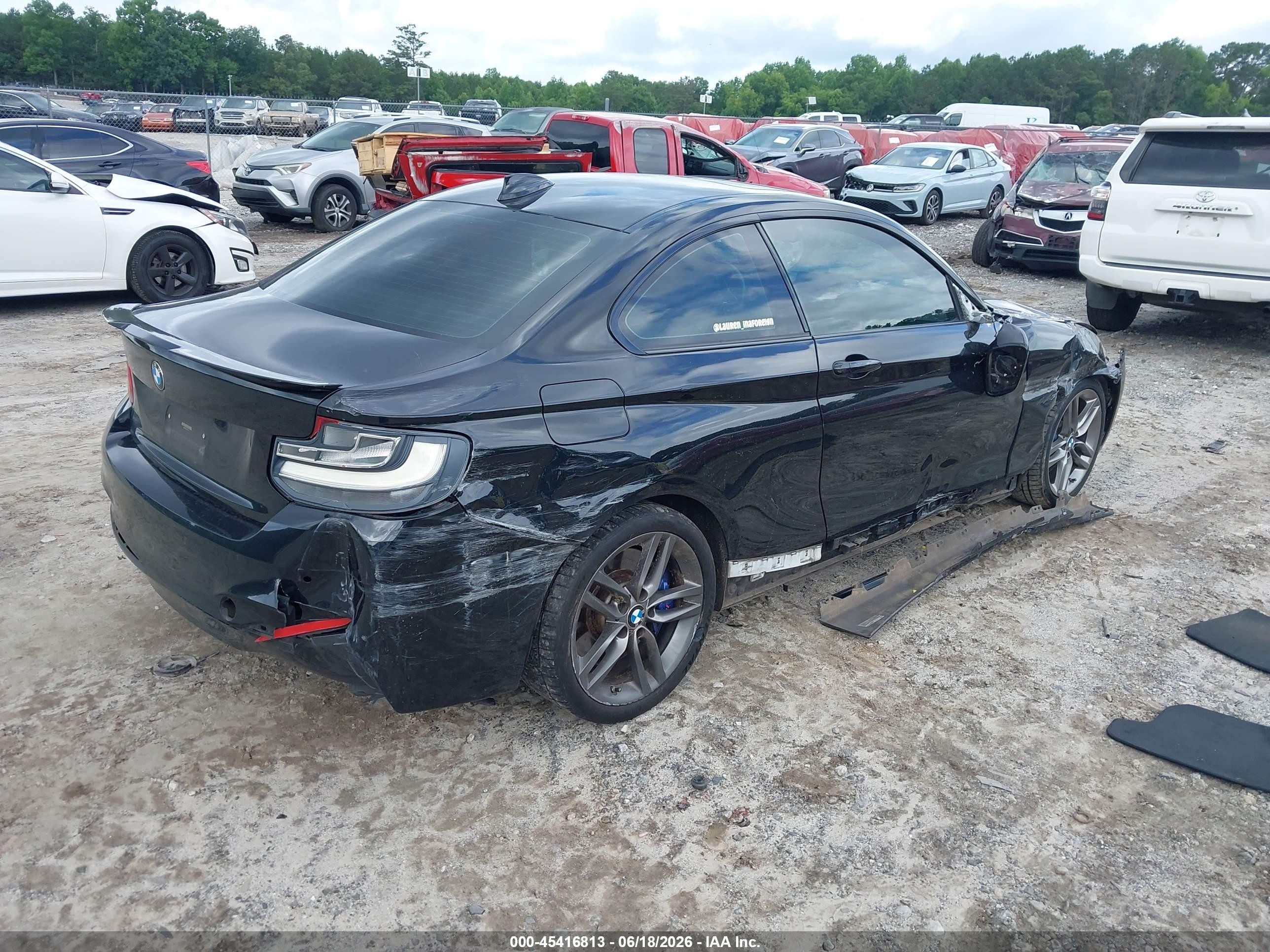 2015 Bmw 228i   Черный vin: WBA1F5C58FV257312