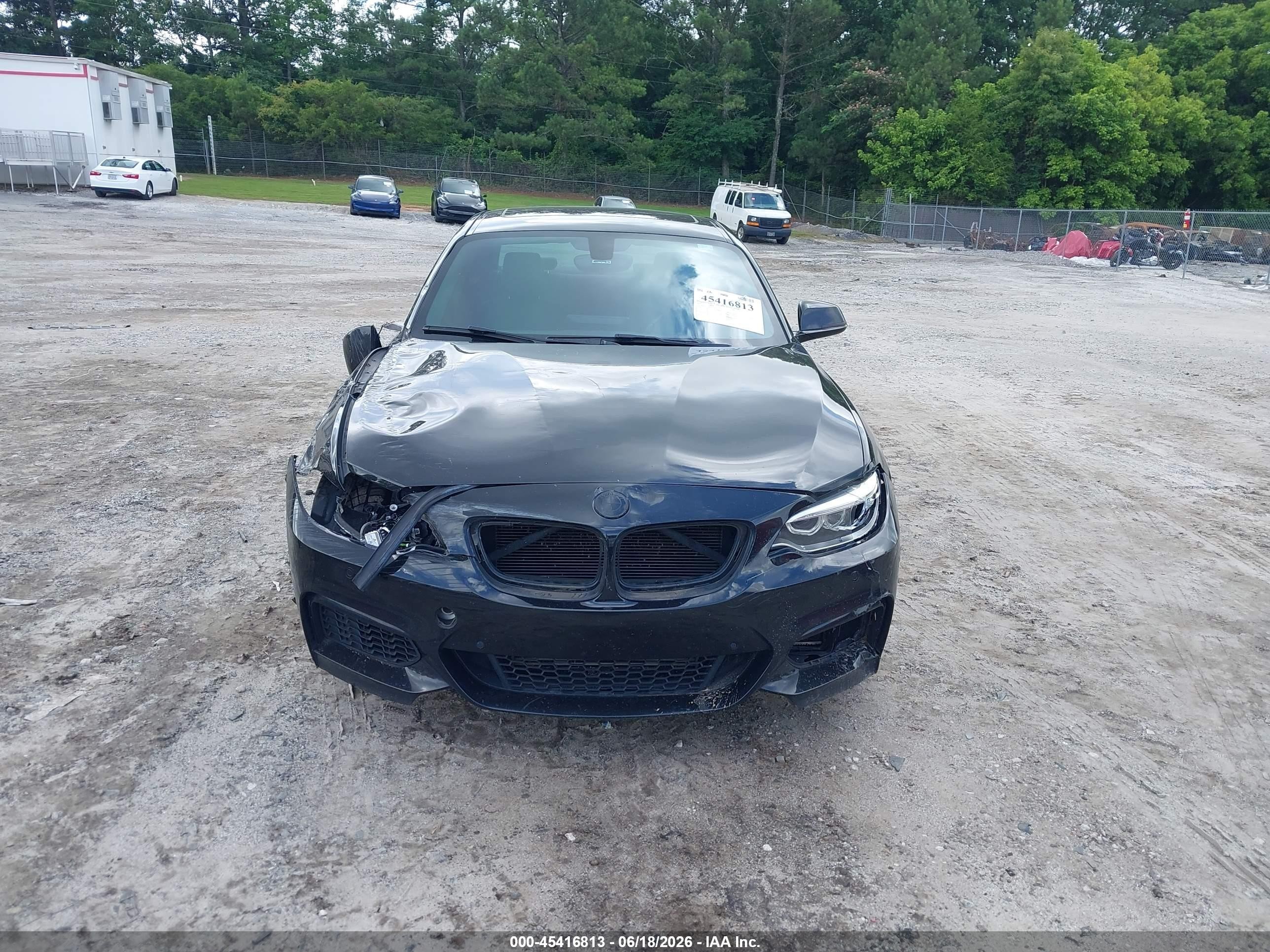 2015 Bmw 228i   Черный vin: WBA1F5C58FV257312