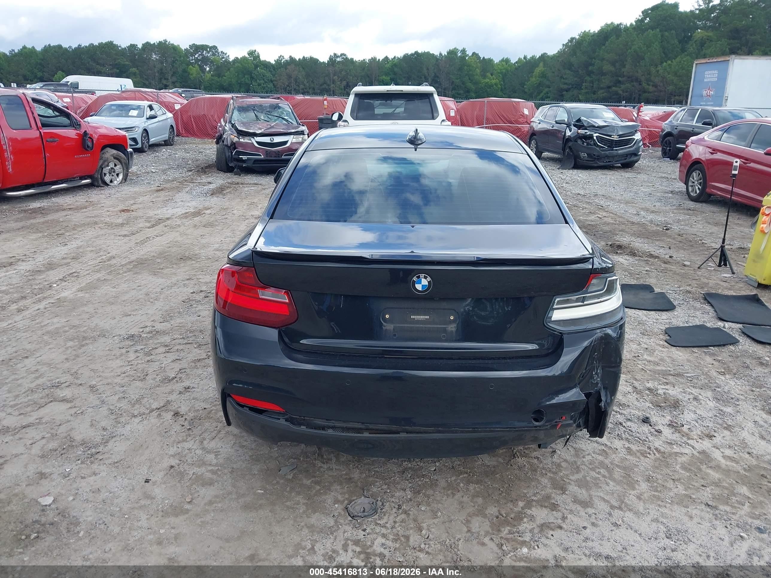 2015 Bmw 228i   Черный vin: WBA1F5C58FV257312