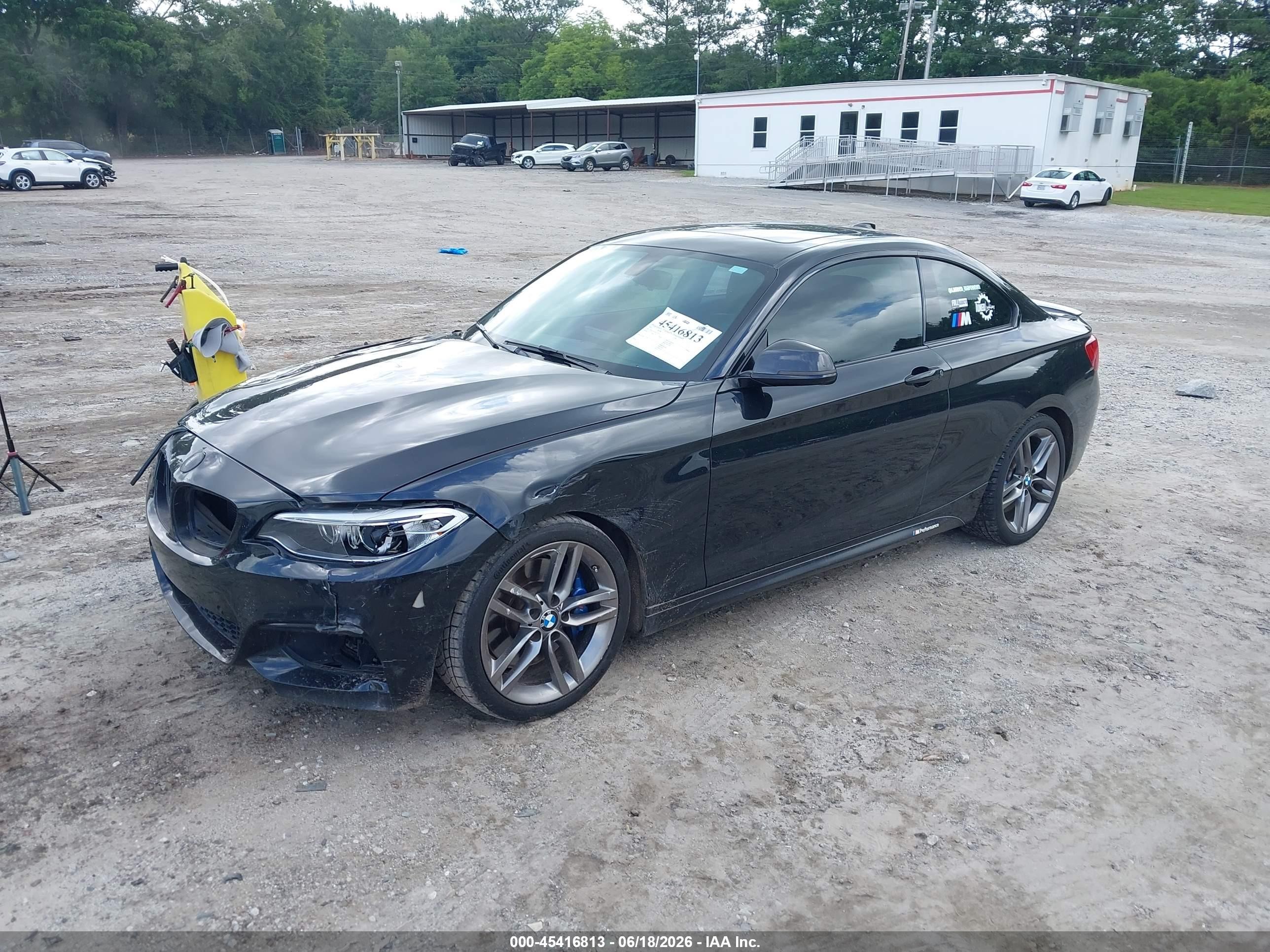 2015 Bmw 228i   Черный vin: WBA1F5C58FV257312