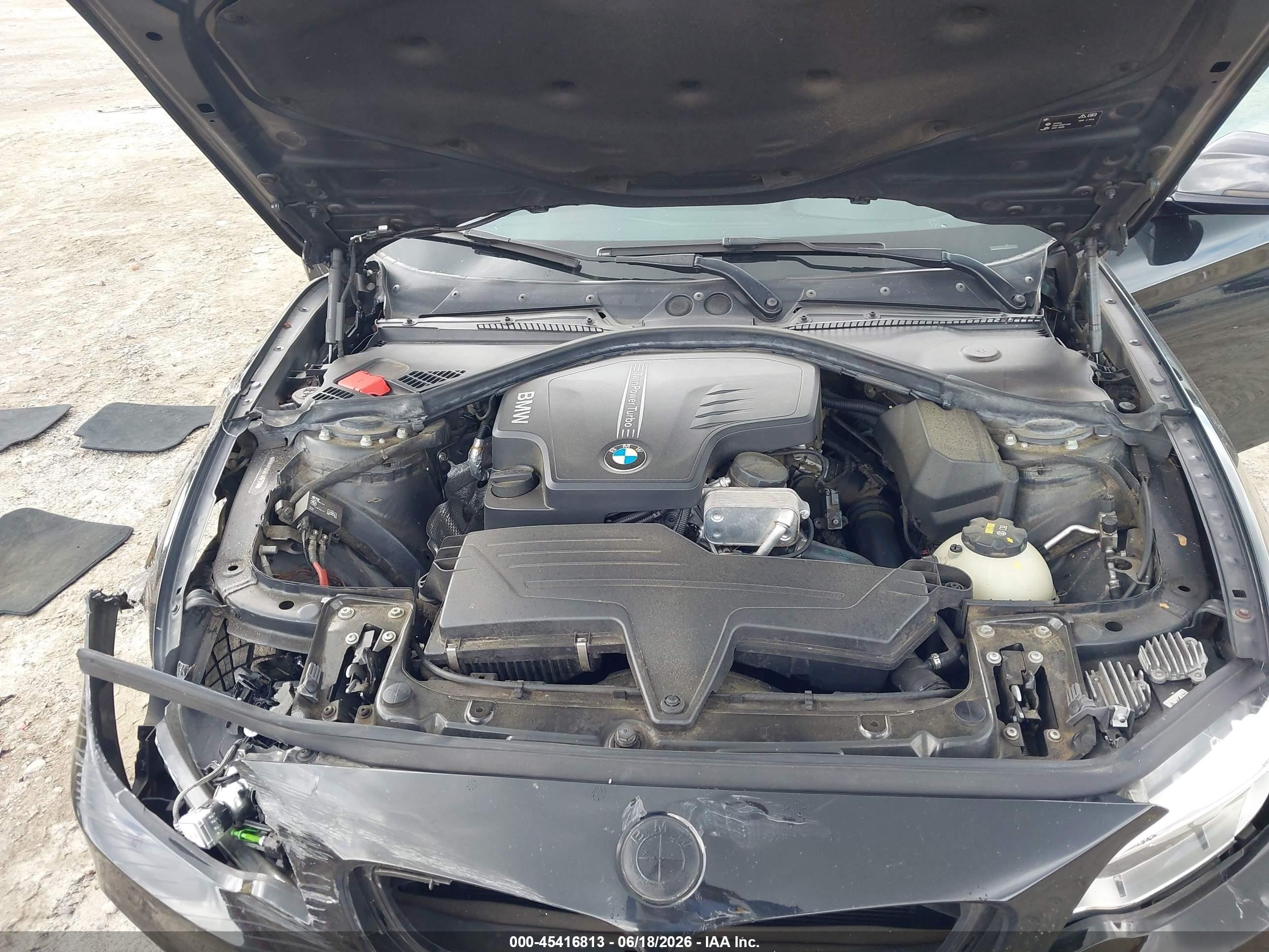 2015 Bmw 228i   Черный vin: WBA1F5C58FV257312