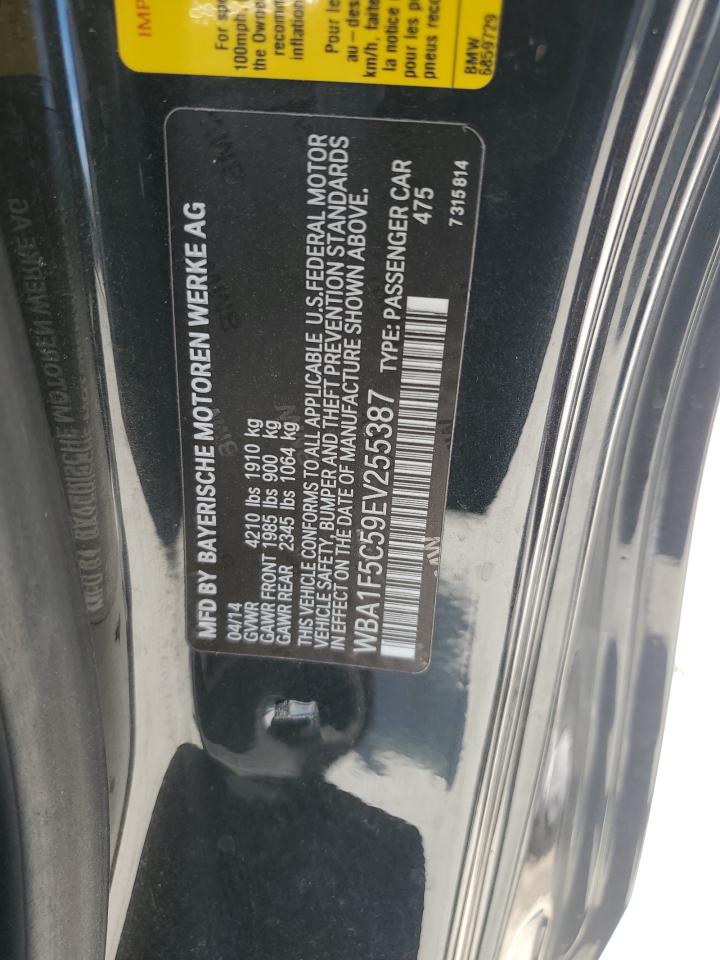 2014 Bmw 228 I Black vin: WBA1F5C59EV255387