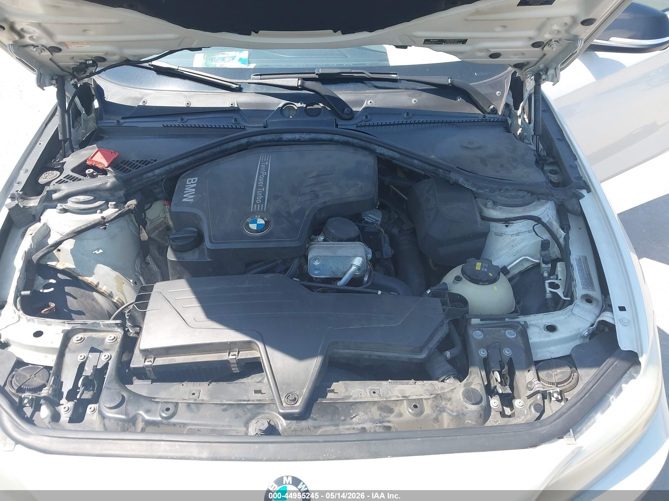 2014 Bmw 228i   White vin: WBA1F5C59EV255972