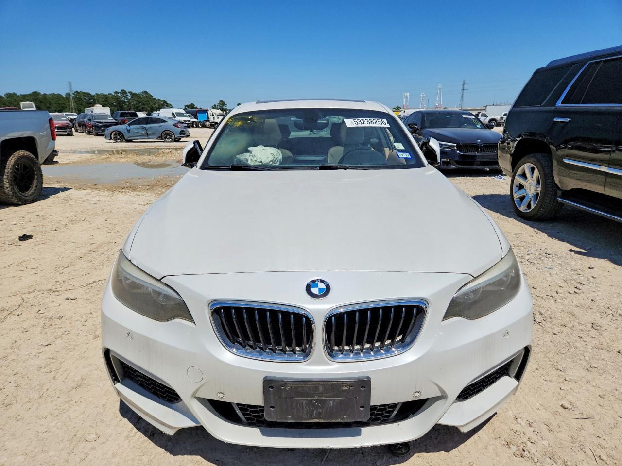 2014 Bmw 228 I White vin: WBA1F5C59EVV99348