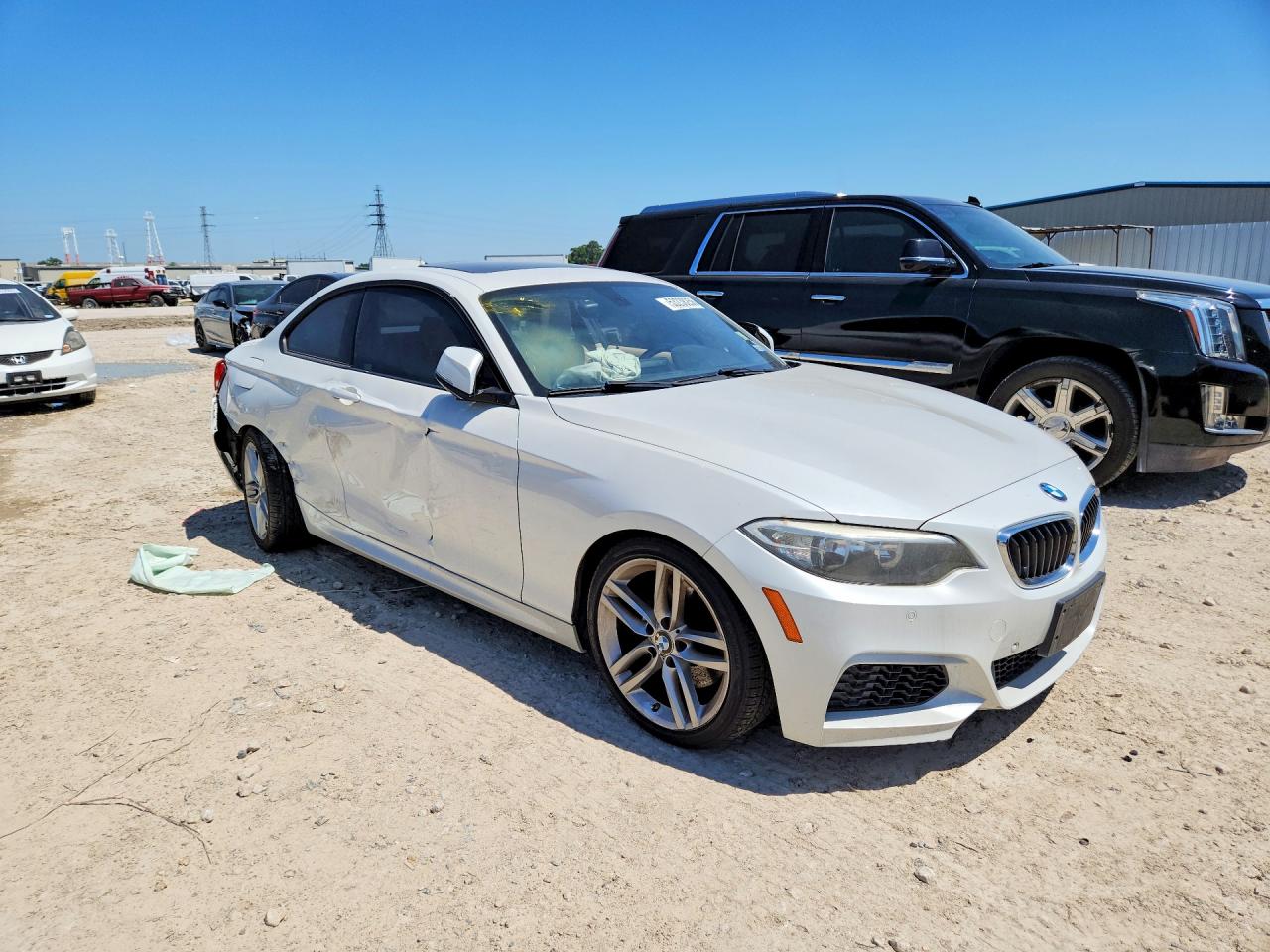 2014 Bmw 228 I White vin: WBA1F5C59EVV99348
