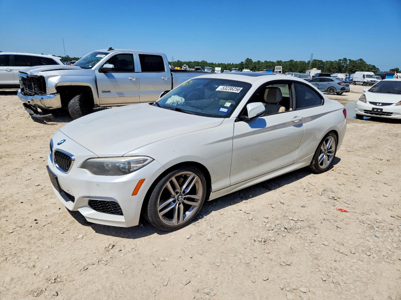 2014 Bmw 228 I White vin: WBA1F5C59EVV99348