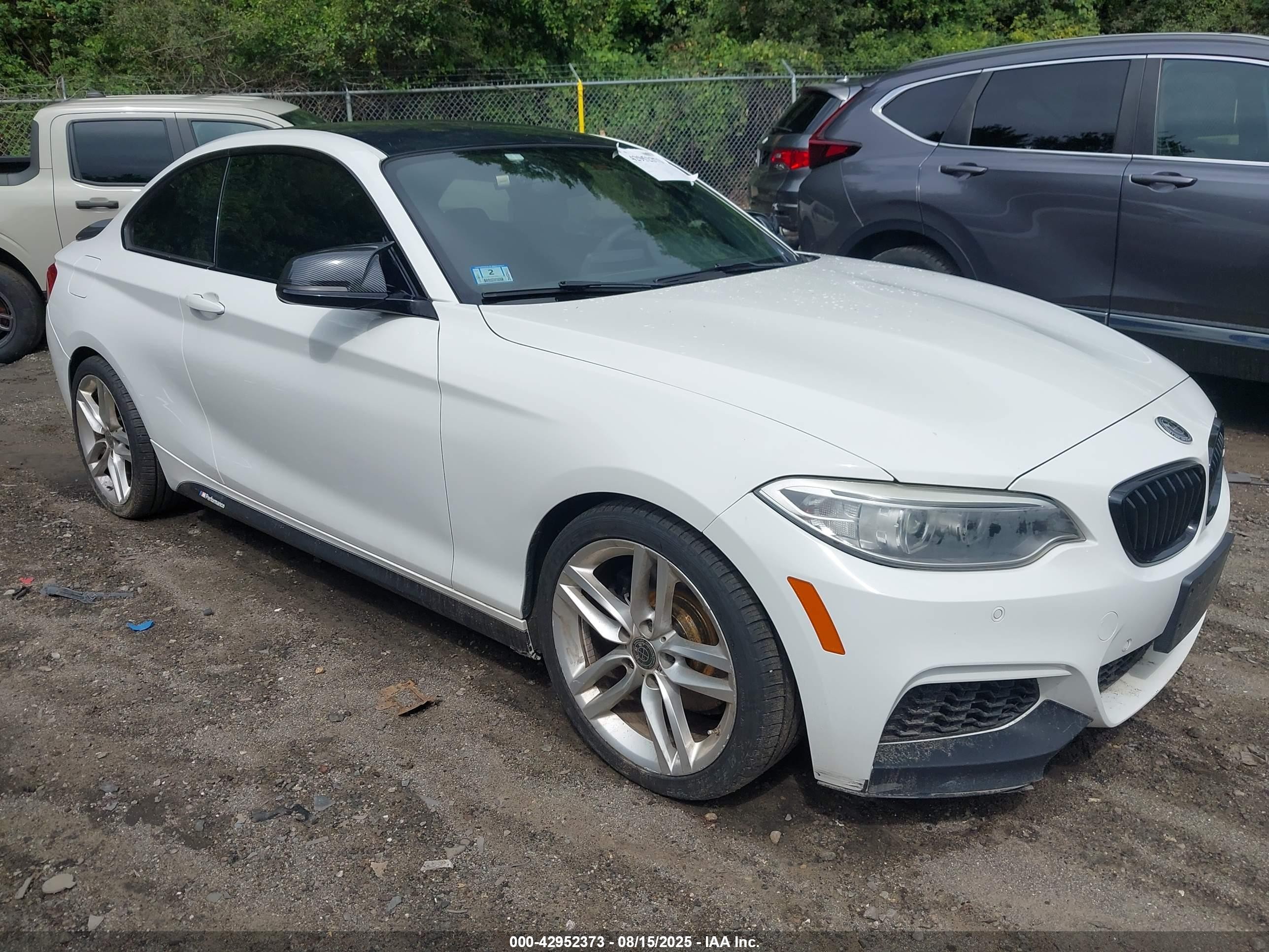 2014 Bmw 228i   White vin: WBA1F5C59EVV99446