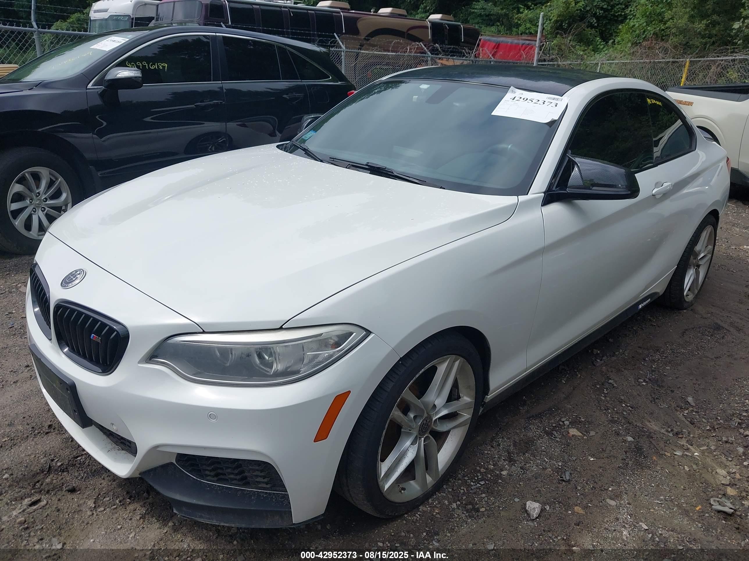 2014 Bmw 228i   White vin: WBA1F5C59EVV99446