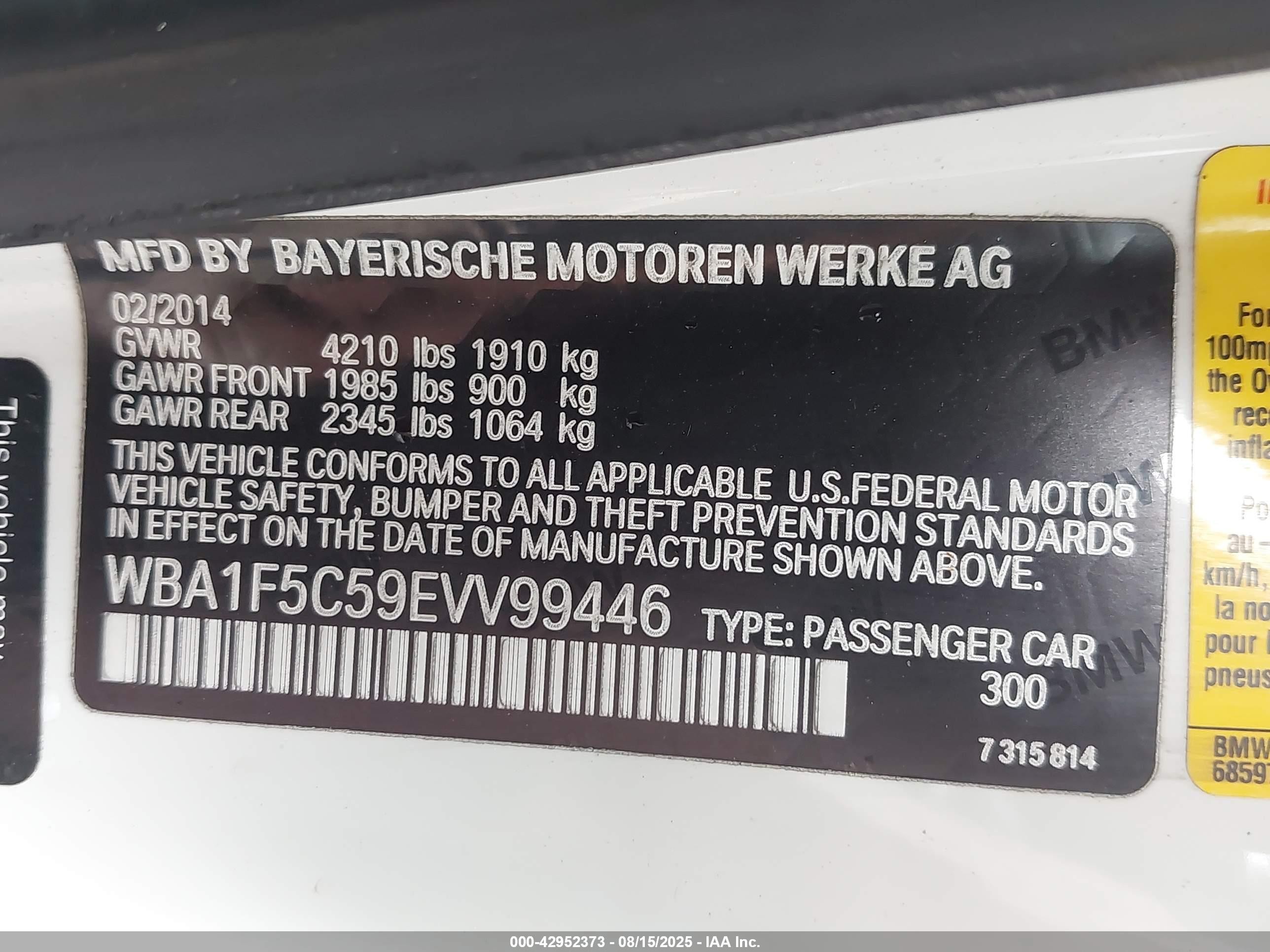 2014 Bmw 228i   White vin: WBA1F5C59EVV99446