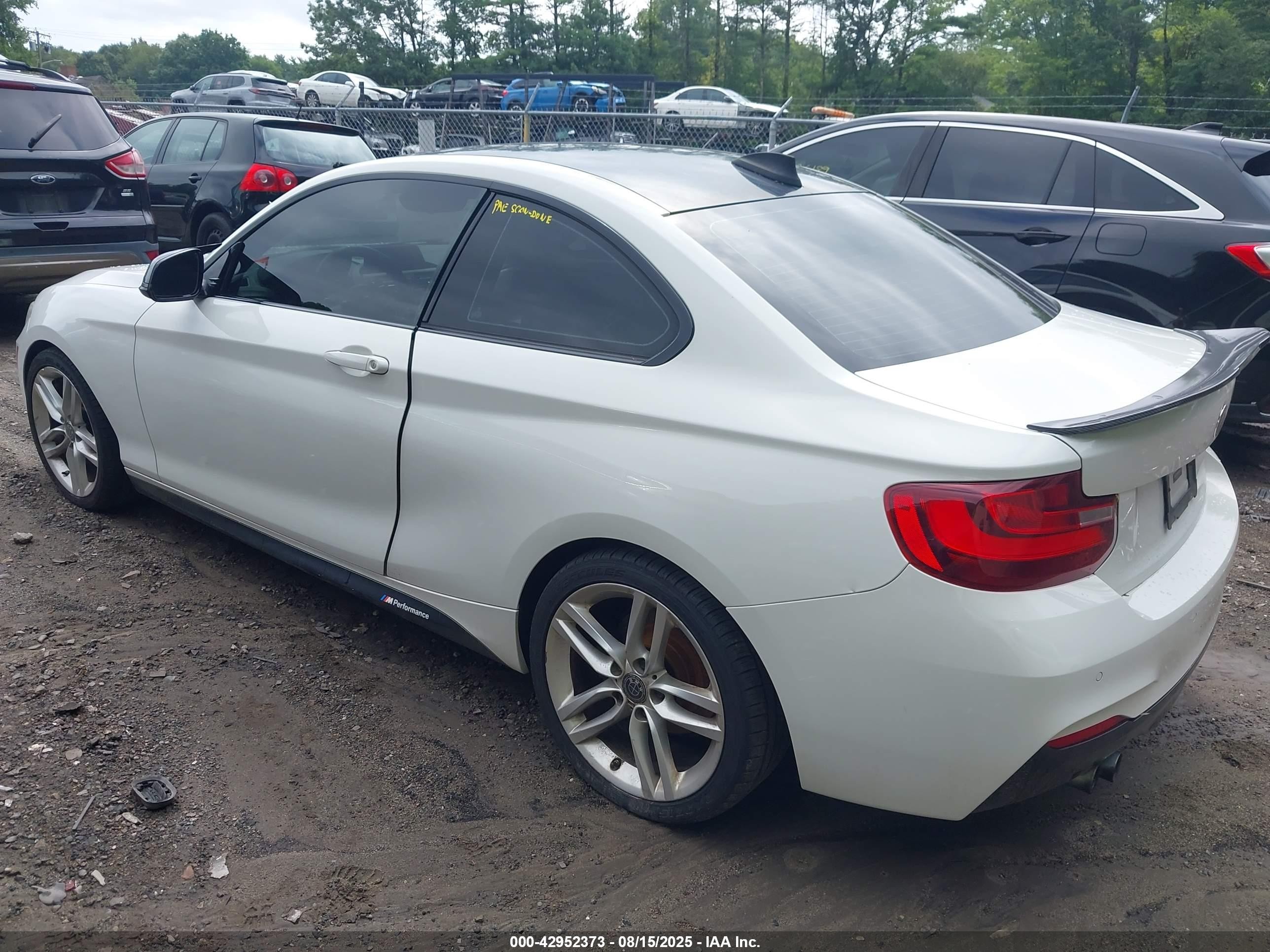 2014 Bmw 228i   White vin: WBA1F5C59EVV99446