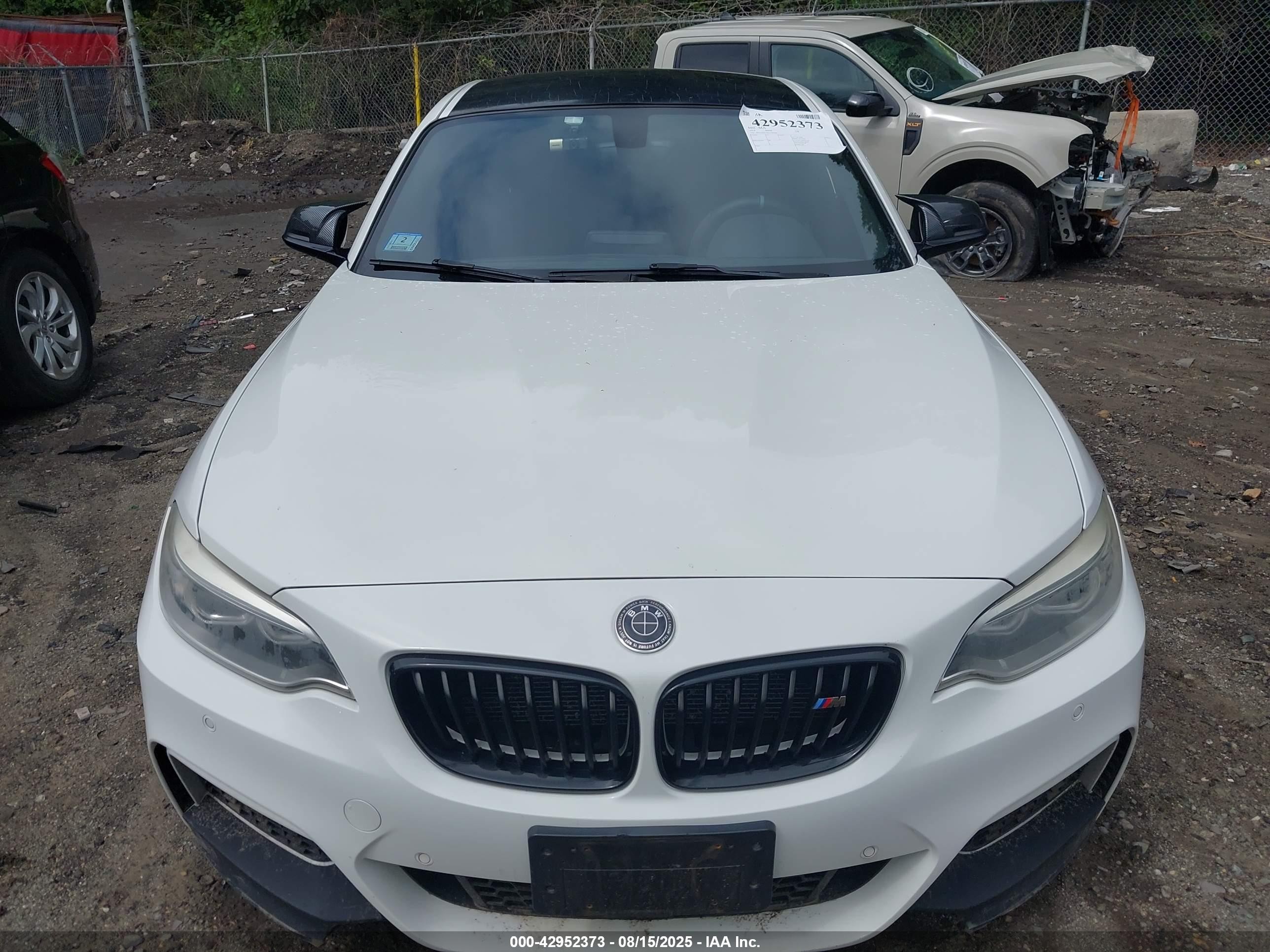 2014 Bmw 228i   White vin: WBA1F5C59EVV99446