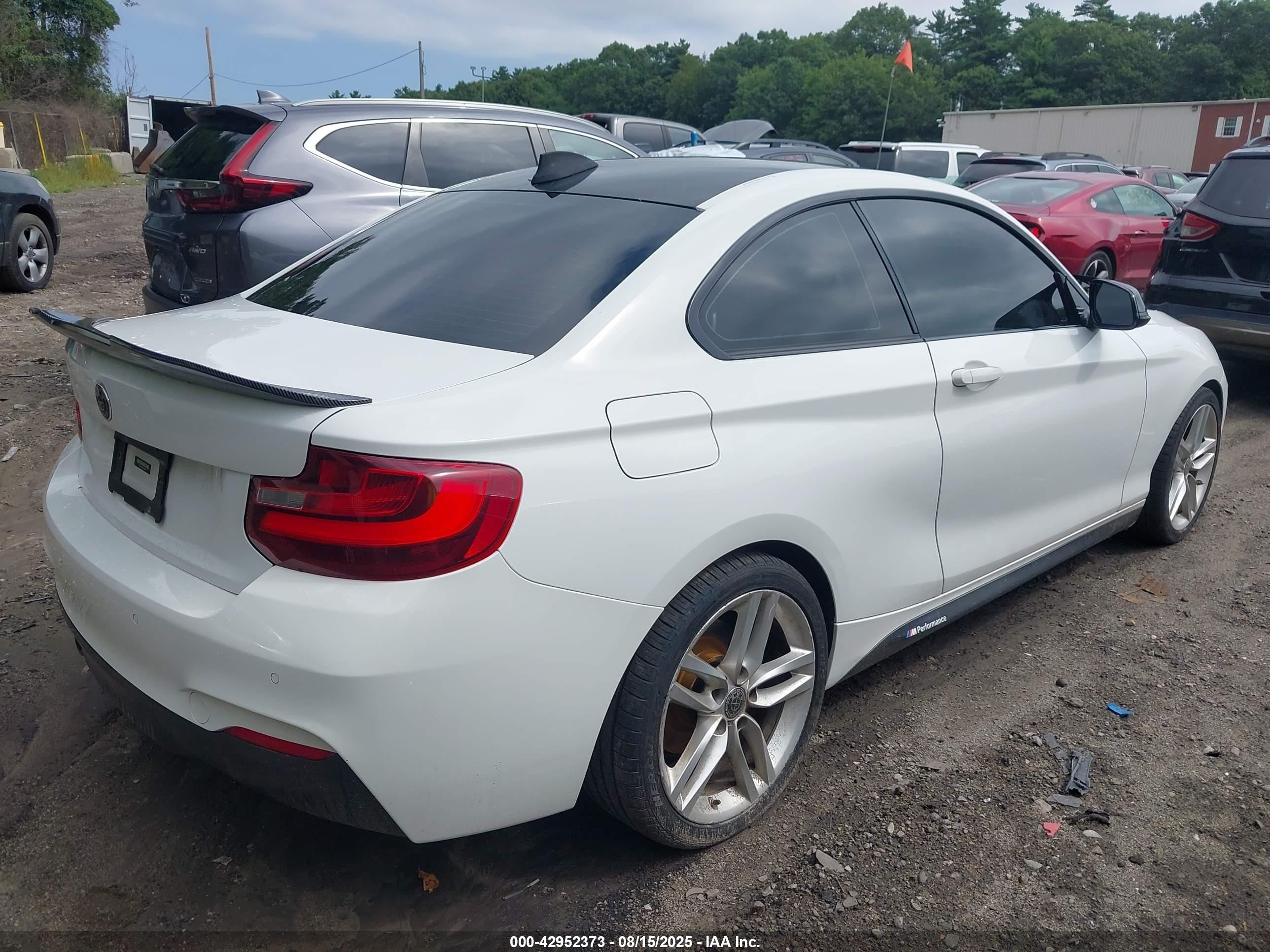 2014 Bmw 228i   White vin: WBA1F5C59EVV99446