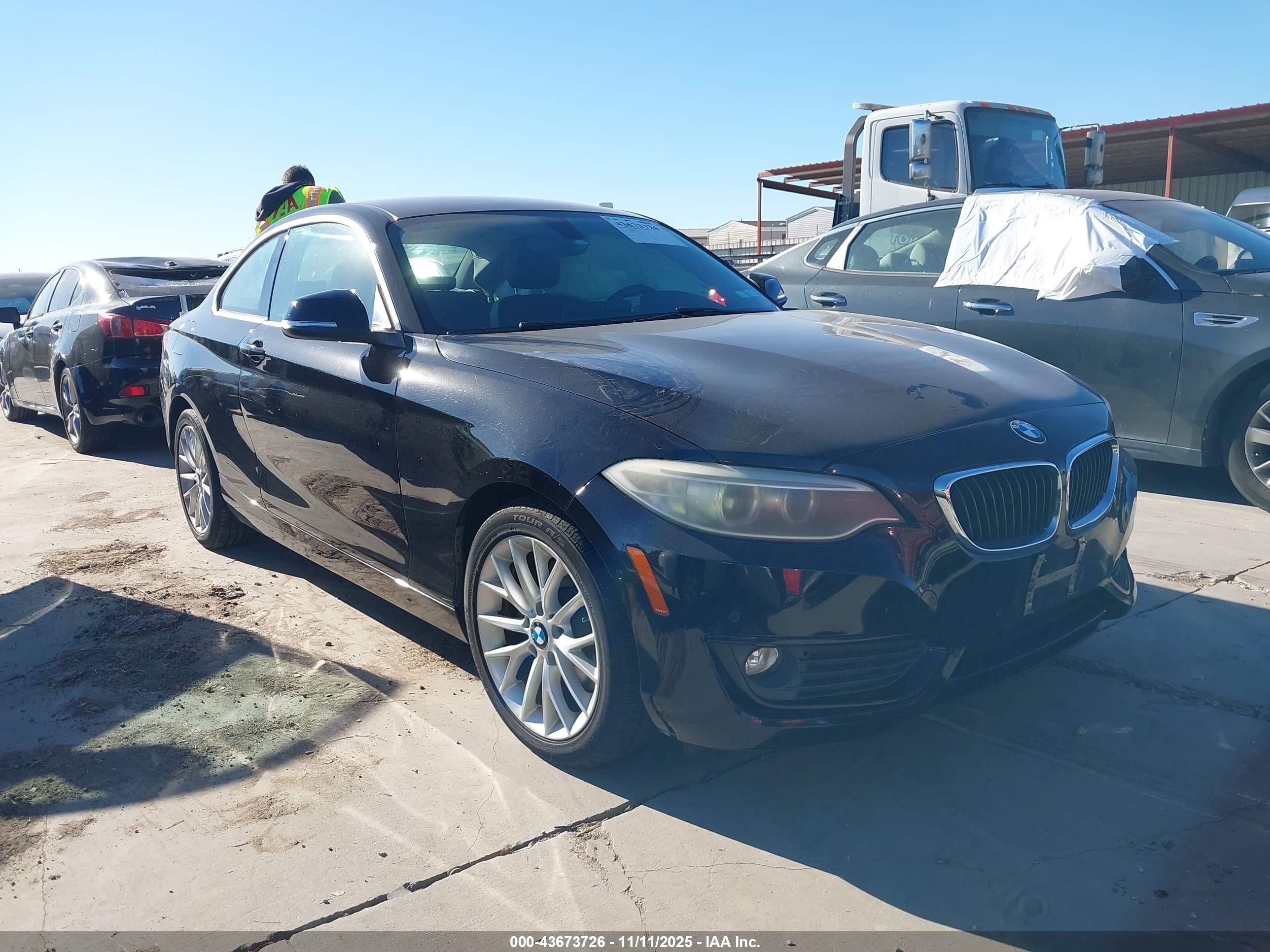 2014 Bmw 228i Black vin: WBA1F5C59EVV99592