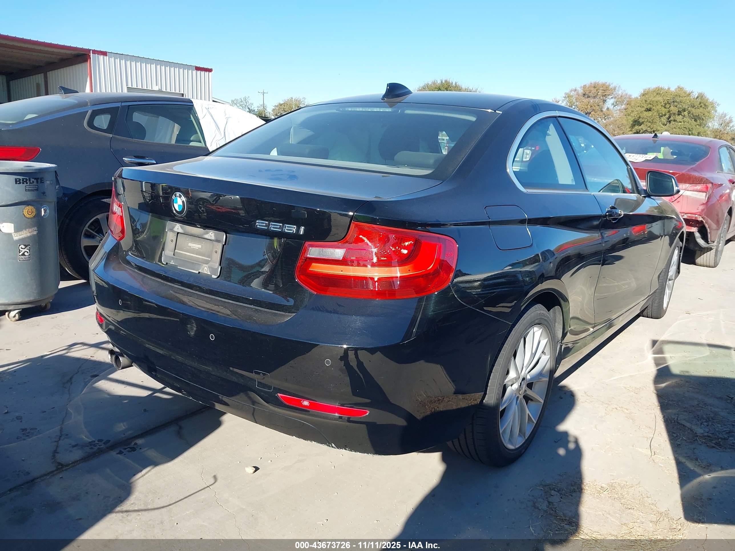 2014 Bmw 228i Black vin: WBA1F5C59EVV99592