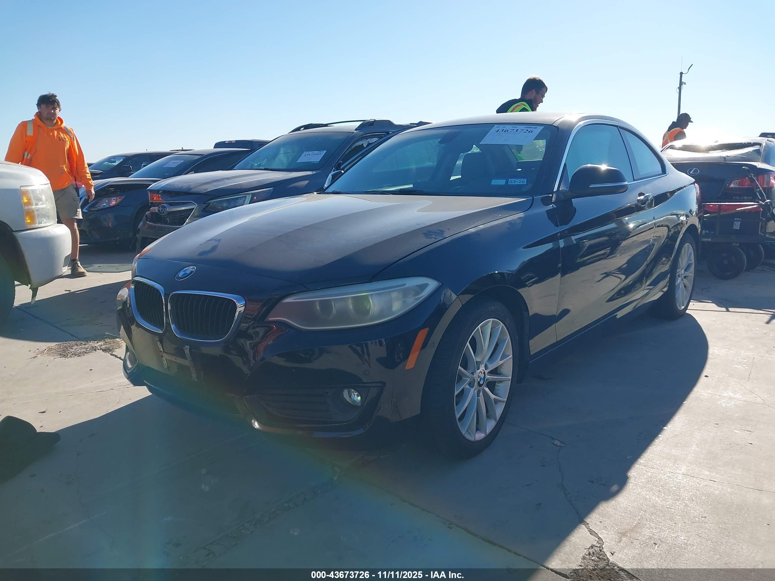 2014 Bmw 228i Black vin: WBA1F5C59EVV99592