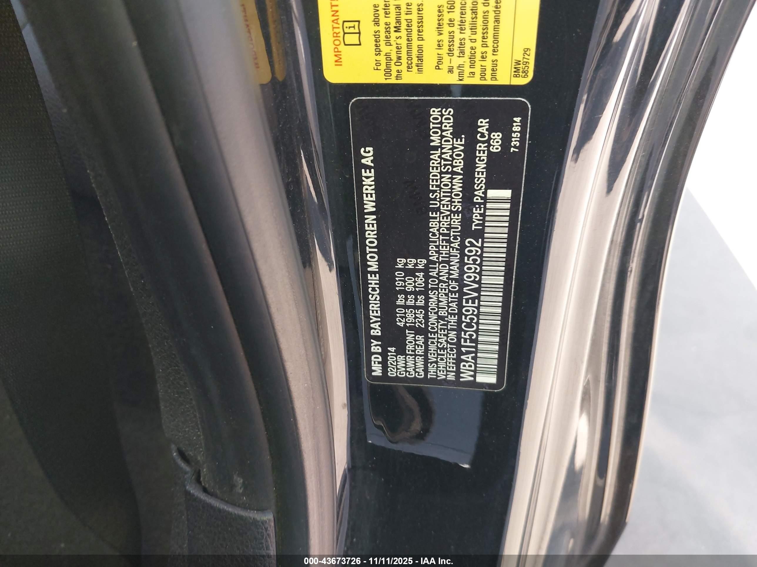 2014 Bmw 228i Black vin: WBA1F5C59EVV99592