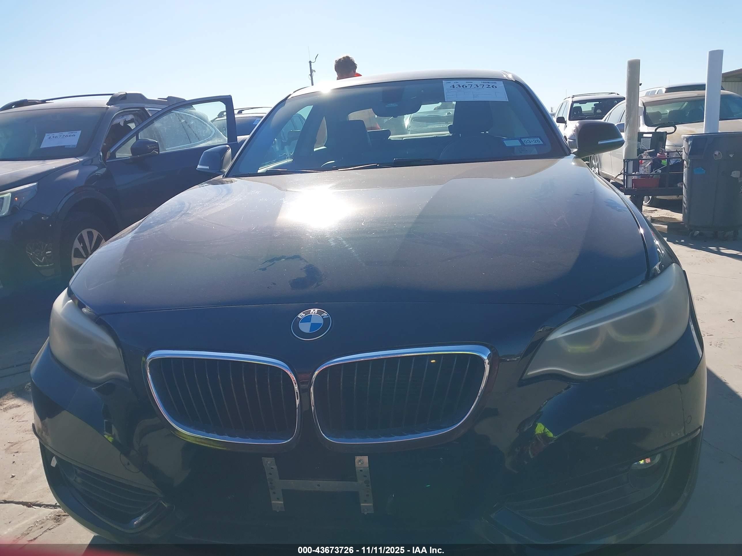 2014 Bmw 228i Black vin: WBA1F5C59EVV99592