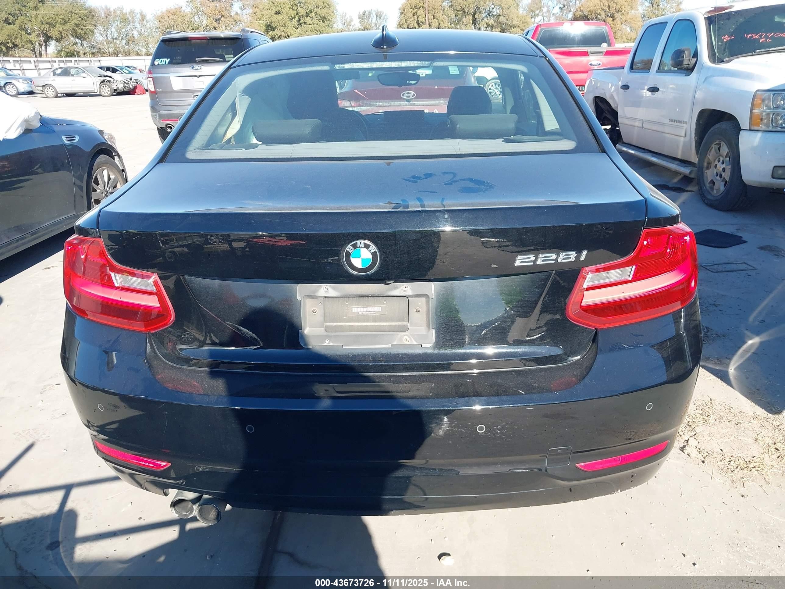 2014 Bmw 228i Black vin: WBA1F5C59EVV99592