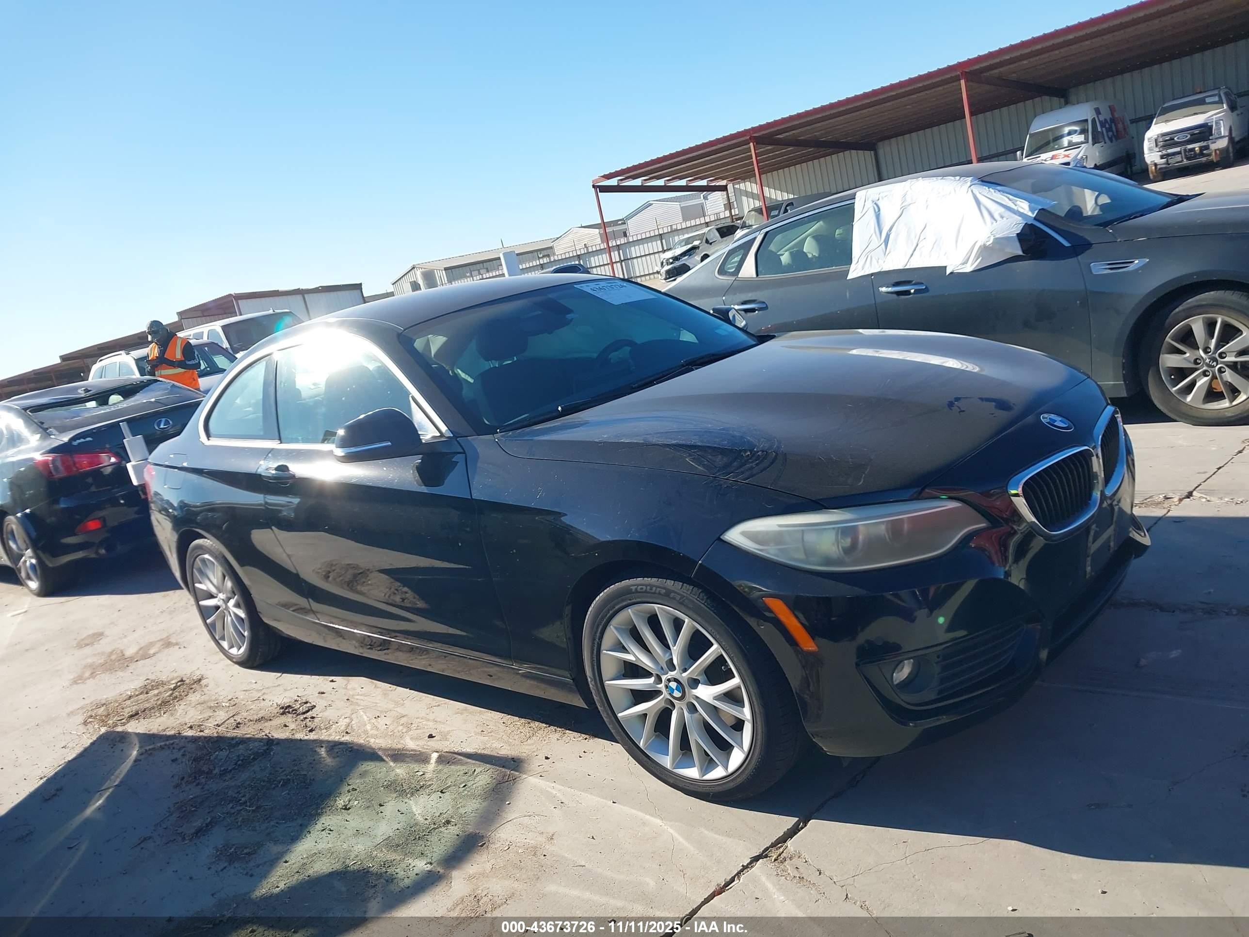 2014 Bmw 228i Black vin: WBA1F5C59EVV99592