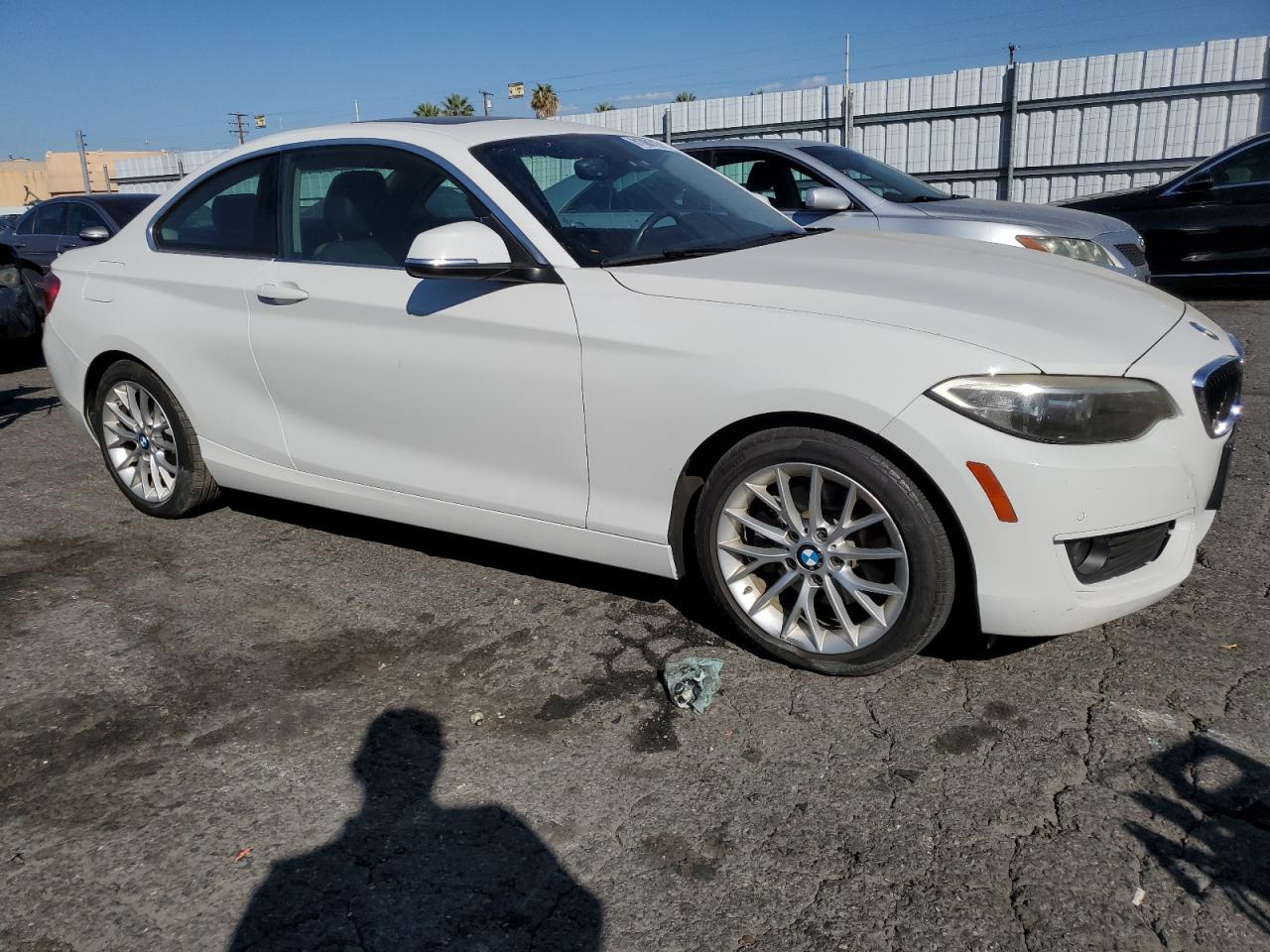 2014 Bmw 228 I White vin: WBA1F5C59EVV99625