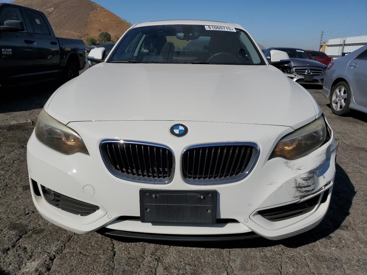 2014 Bmw 228 I White vin: WBA1F5C59EVV99625