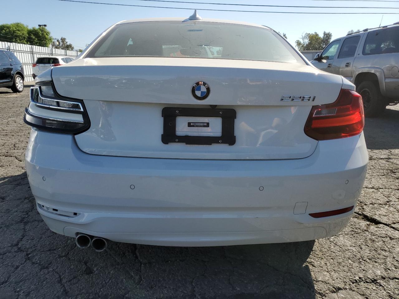 2014 Bmw 228 I White vin: WBA1F5C59EVV99625