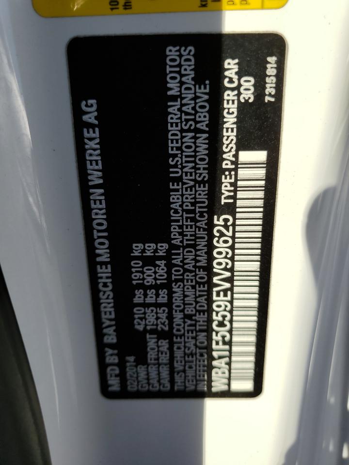 2014 Bmw 228 I White vin: WBA1F5C59EVV99625