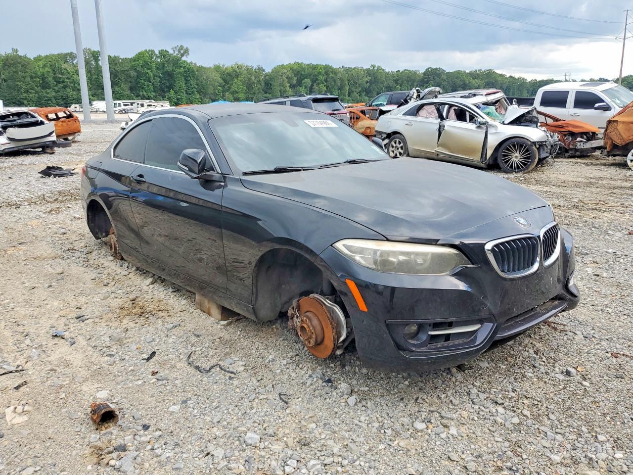 2015 Bmw 228 I Black vin: WBA1F5C59FV256394