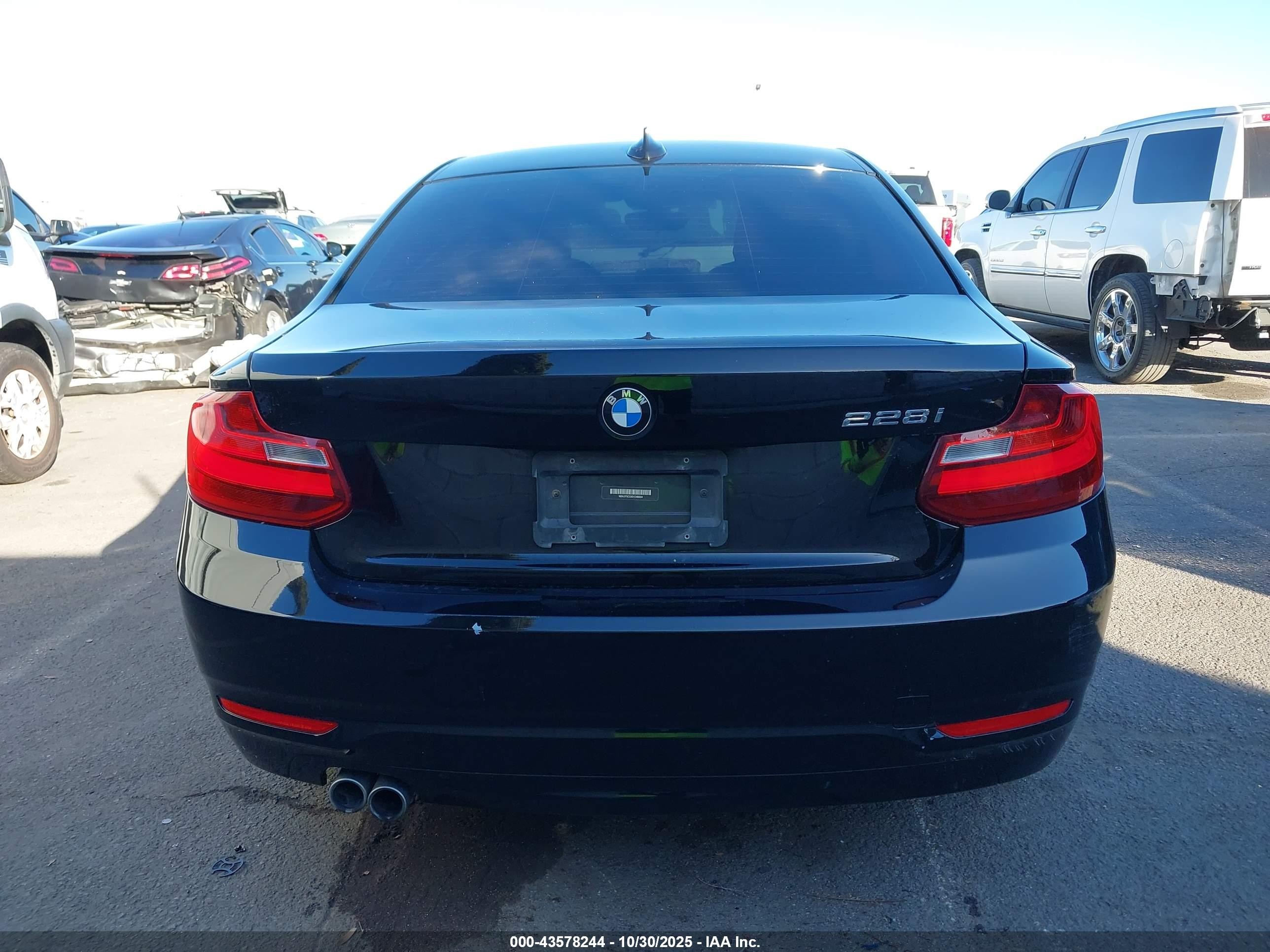 2014 Bmw 228i   Black vin: WBA1F5C5XEV246004