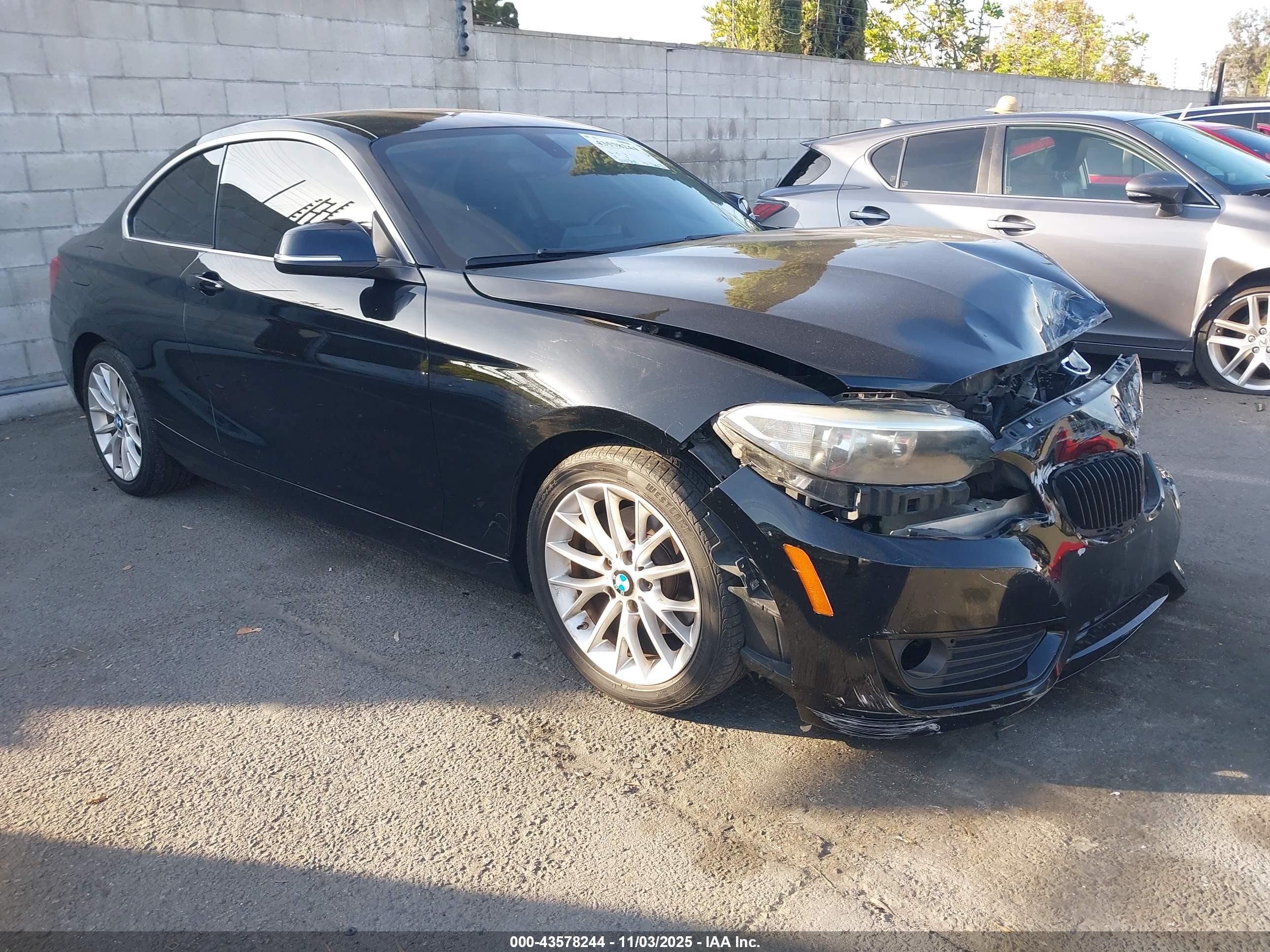 2014 Bmw 228i   Black vin: WBA1F5C5XEV246004
