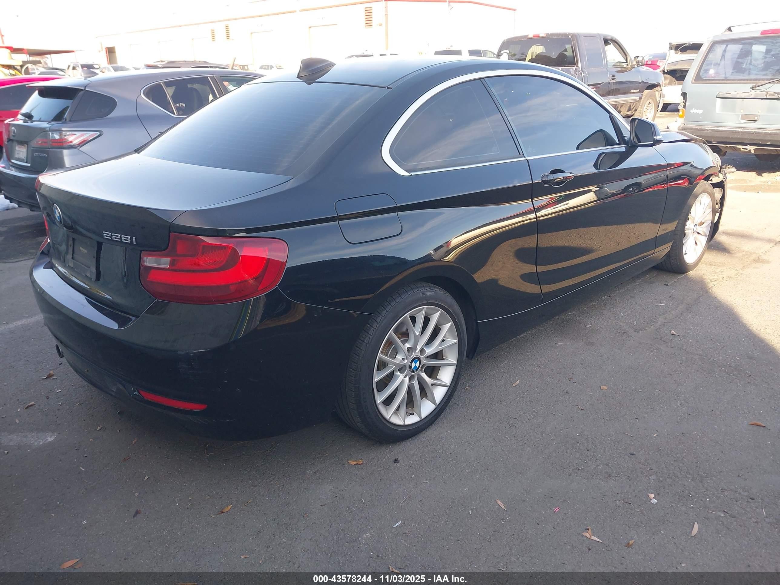 2014 Bmw 228i   Black vin: WBA1F5C5XEV246004