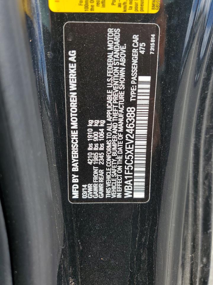 2014 Bmw 228 I Black vin: WBA1F5C5XEV246388