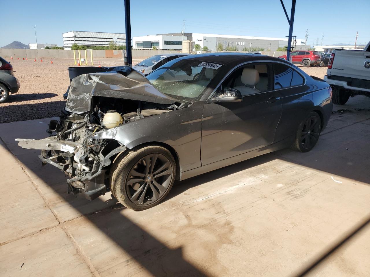 2014 Bmw 228 I Gray vin: WBA1F5C5XEV255284