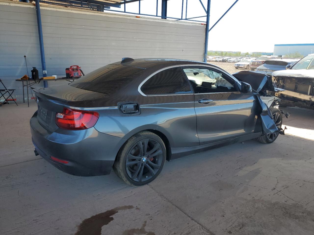 2014 Bmw 228 I Gray vin: WBA1F5C5XEV255284
