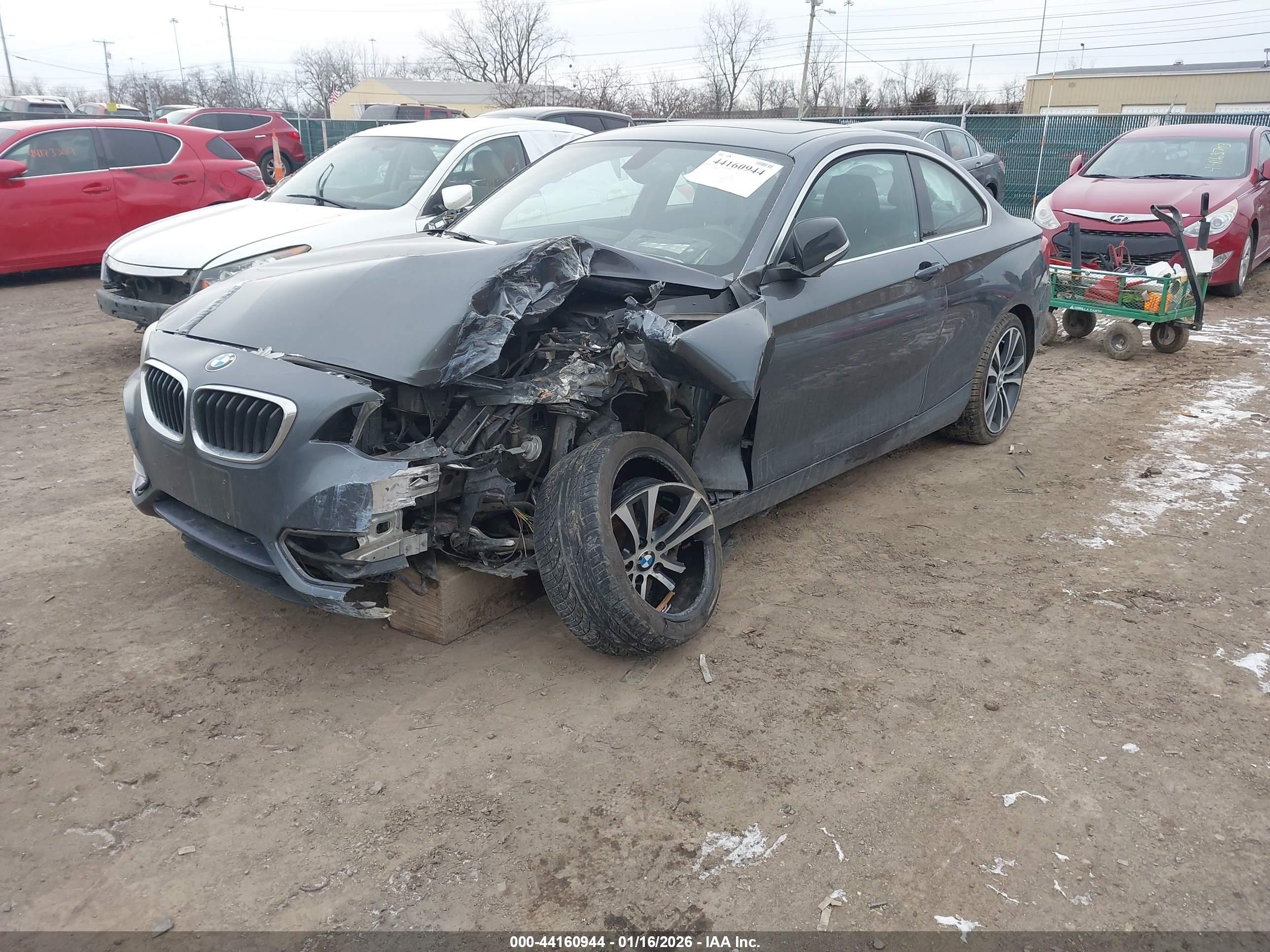 2014 Bmw 228i   Gray vin: WBA1F5C5XEV255673