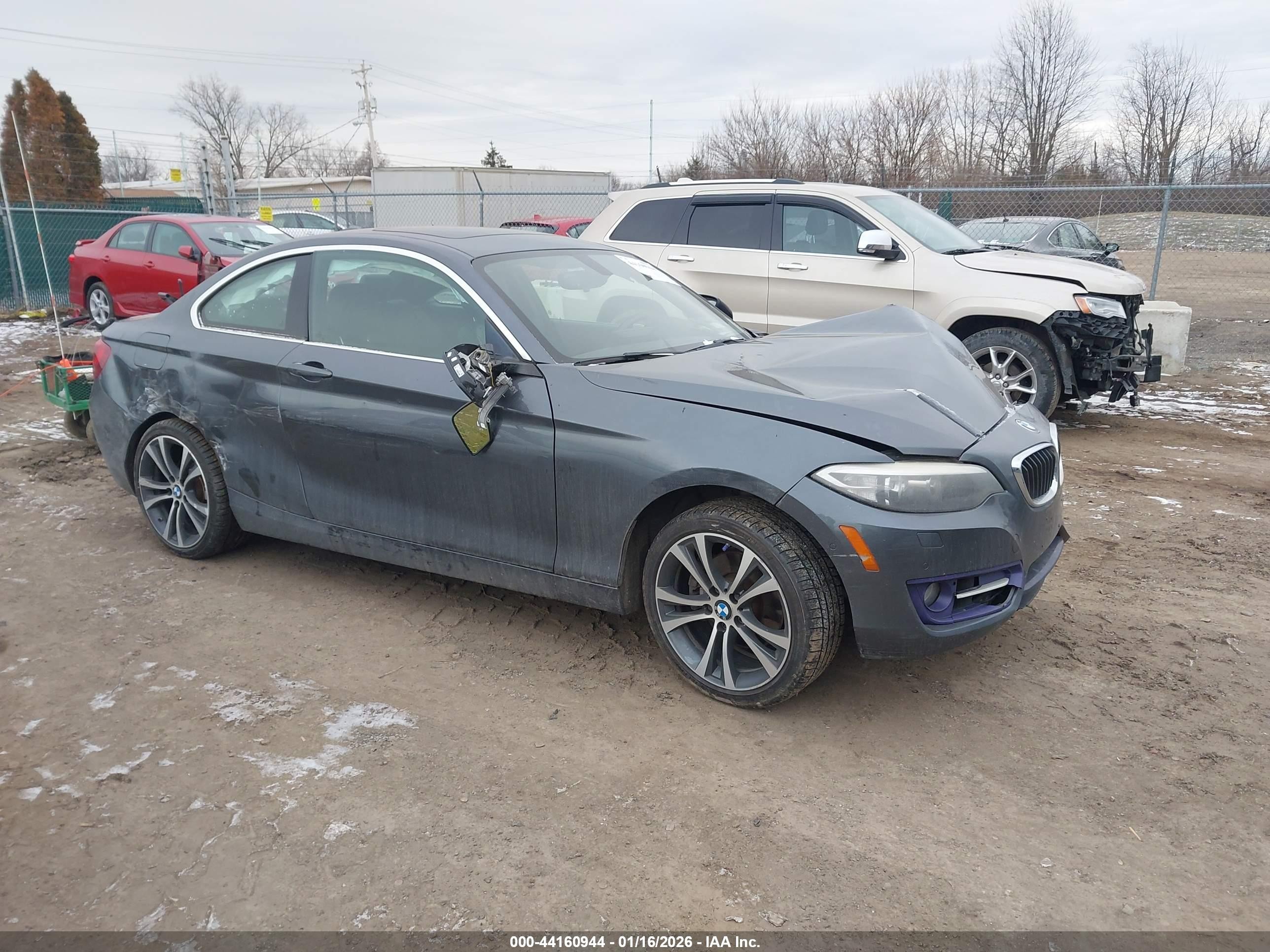2014 Bmw 228i   Gray vin: WBA1F5C5XEV255673