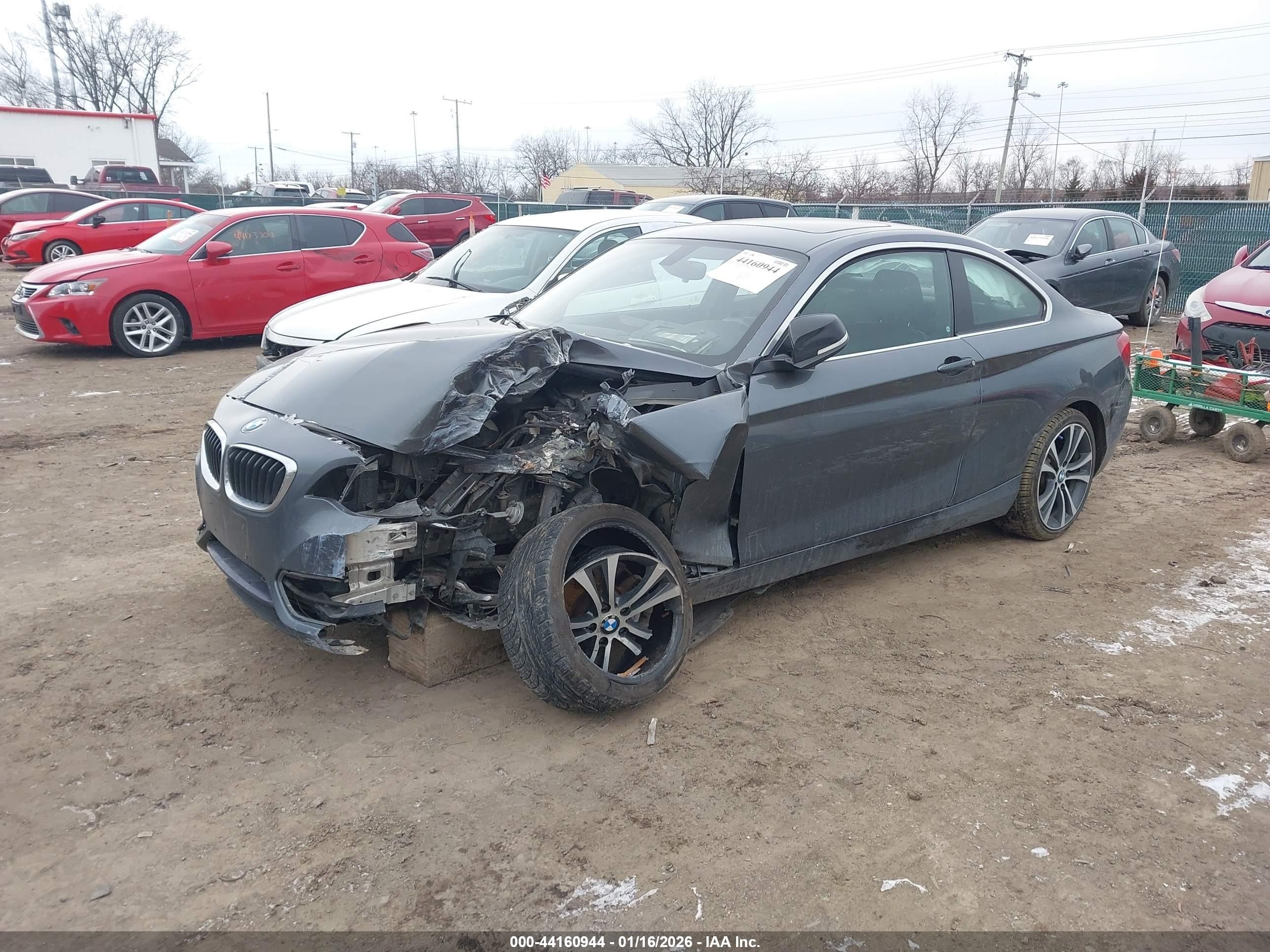2014 Bmw 228i   Gray vin: WBA1F5C5XEV255673