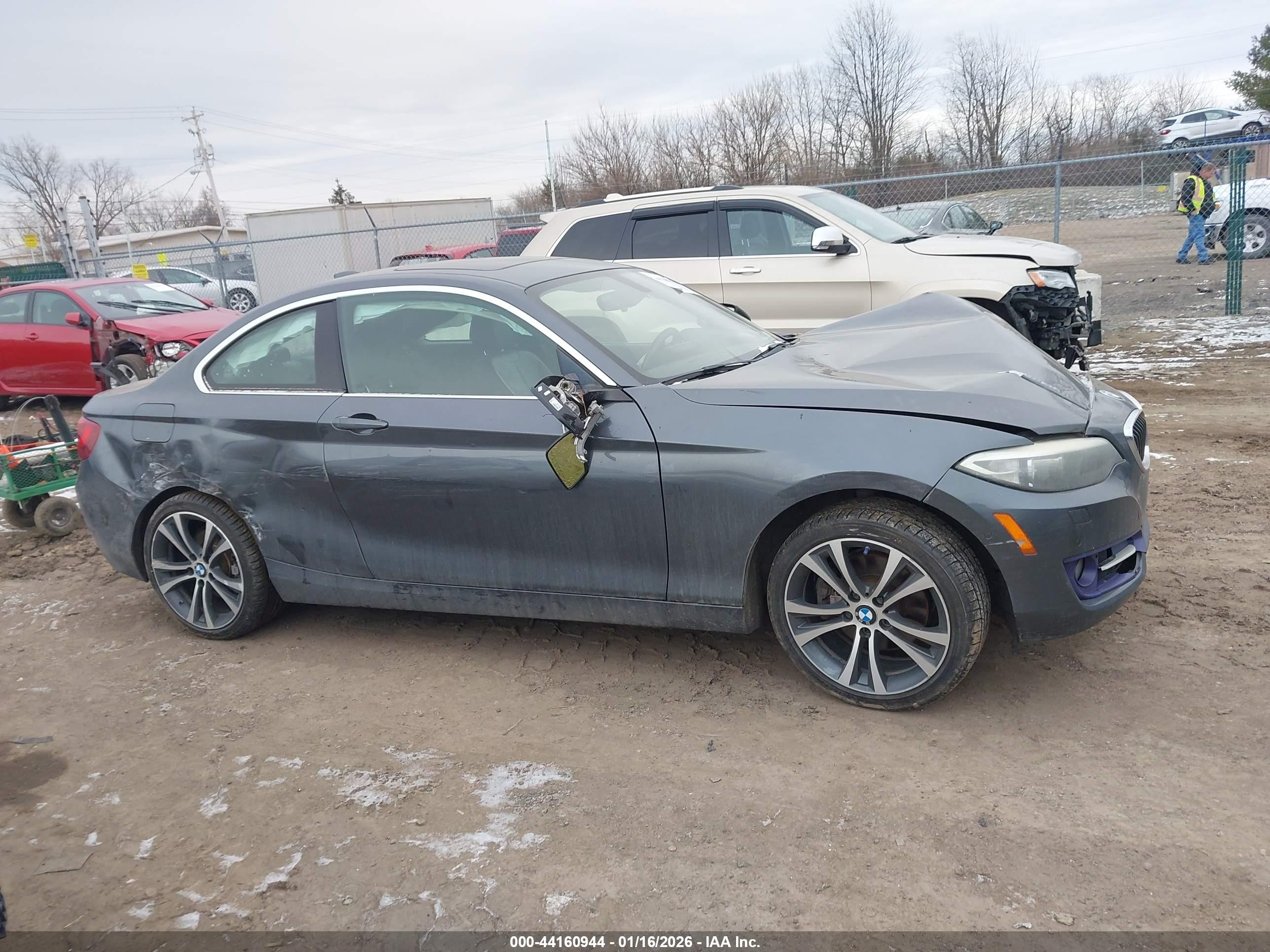 2014 Bmw 228i   Gray vin: WBA1F5C5XEV255673