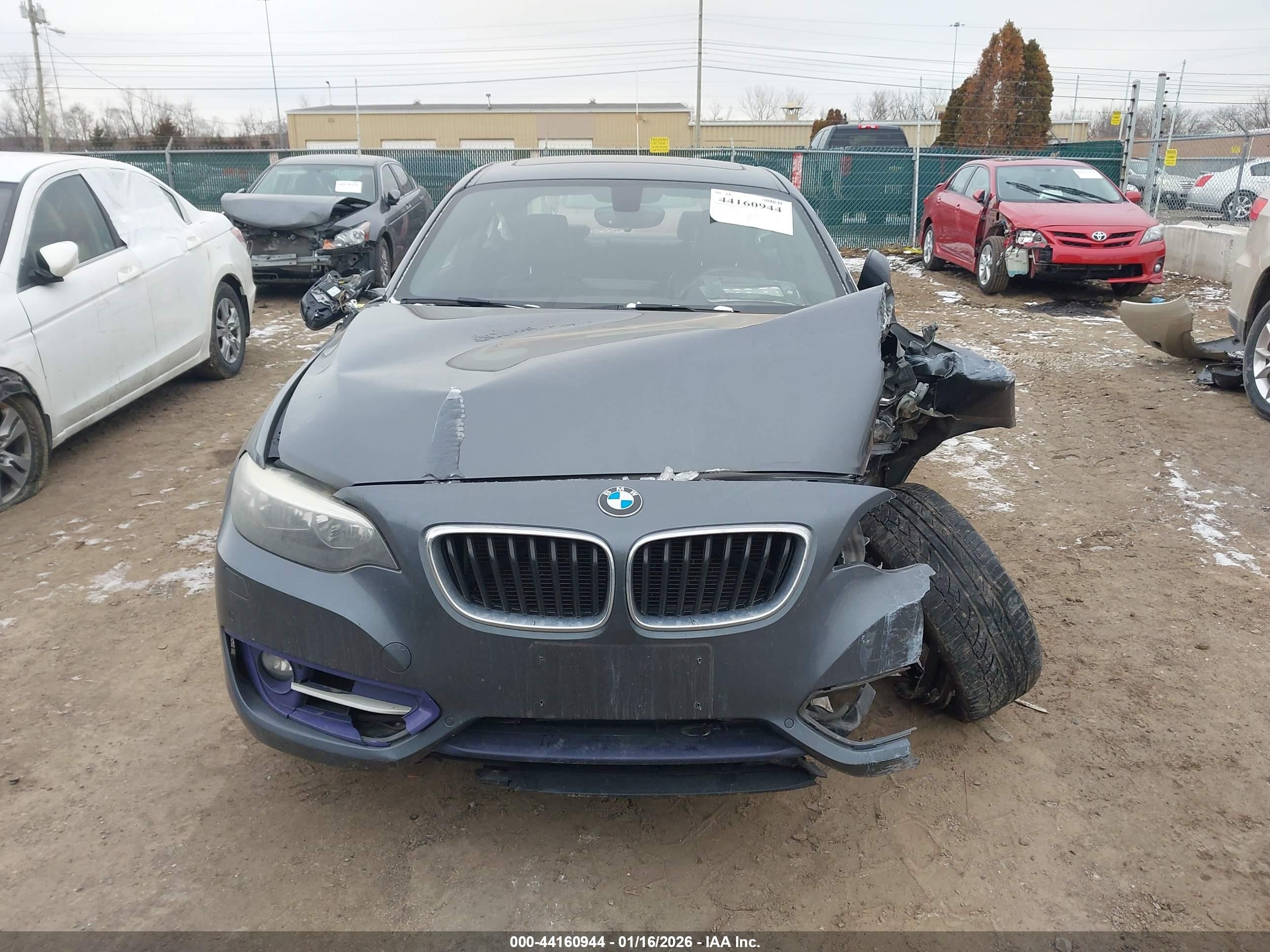 2014 Bmw 228i   Gray vin: WBA1F5C5XEV255673