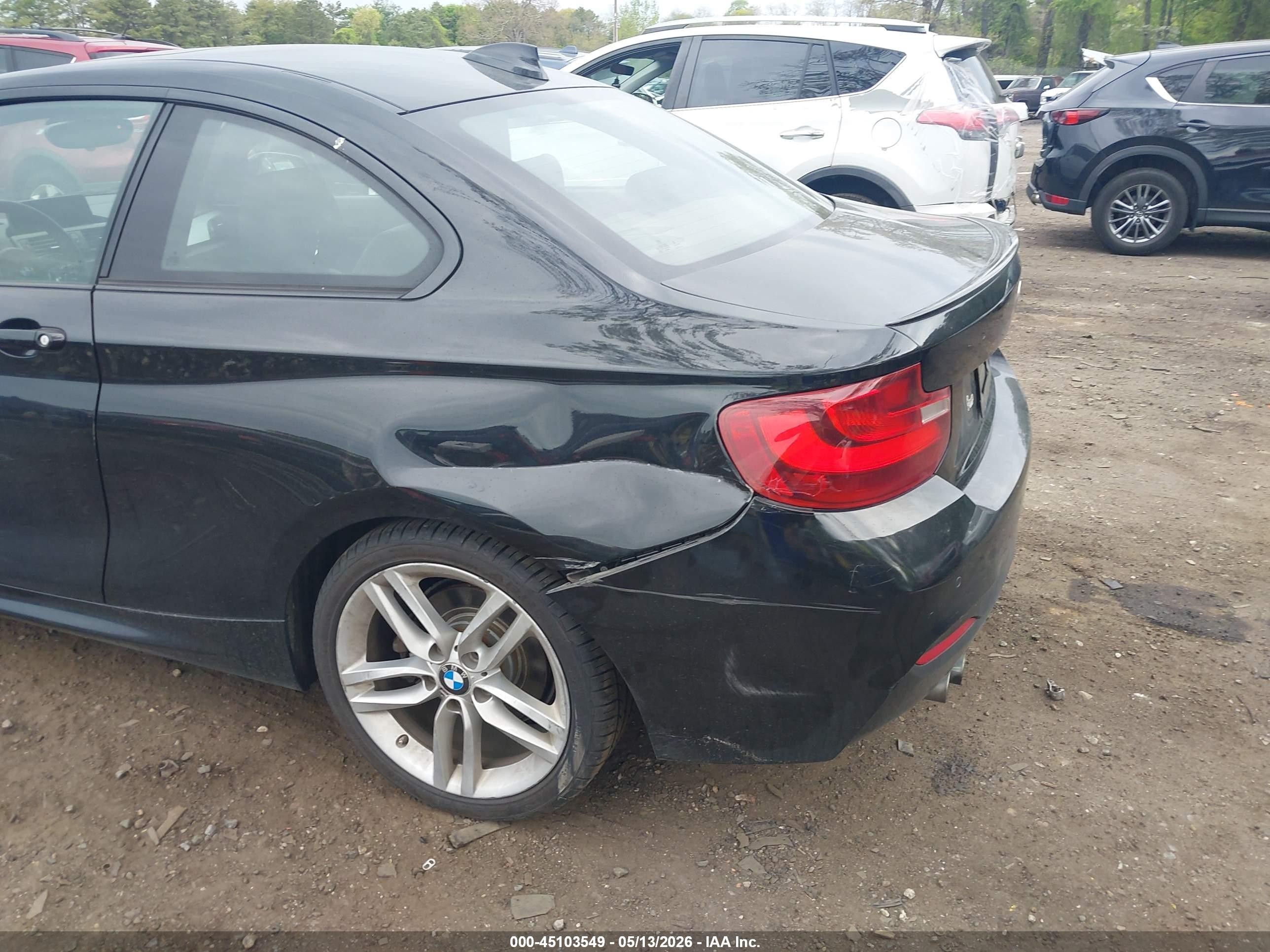 2014 Bmw 228i   Black vin: WBA1F5C5XEV255866