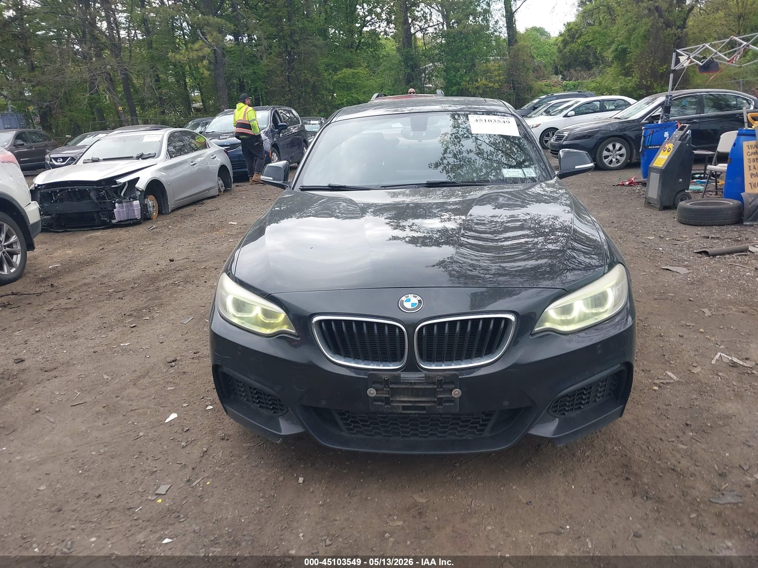 2014 Bmw 228i   Black vin: WBA1F5C5XEV255866