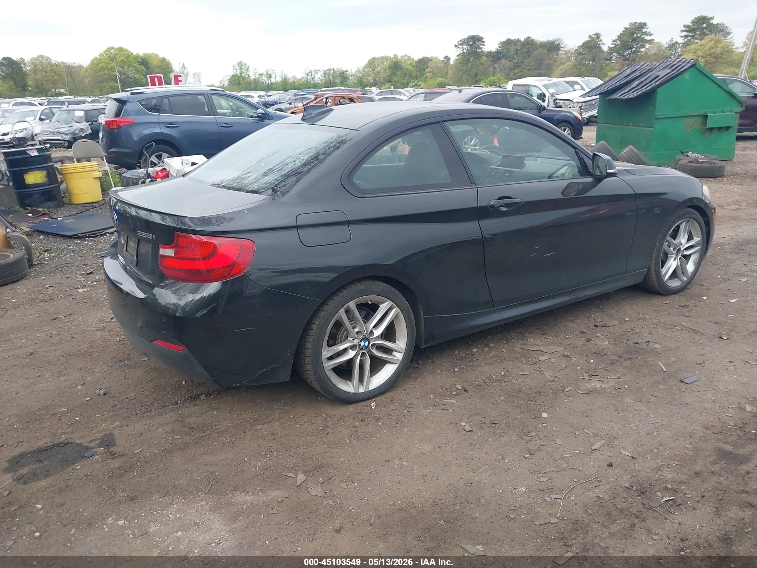 2014 Bmw 228i   Black vin: WBA1F5C5XEV255866