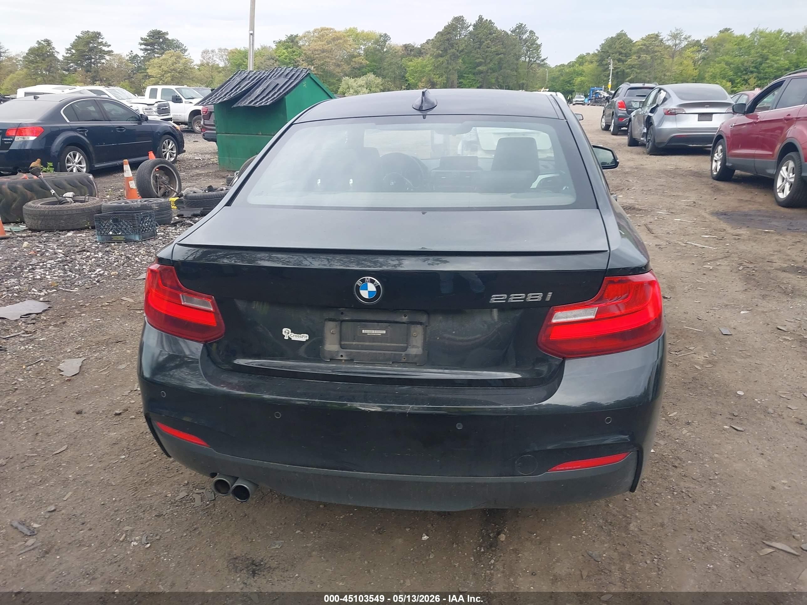 2014 Bmw 228i   Black vin: WBA1F5C5XEV255866