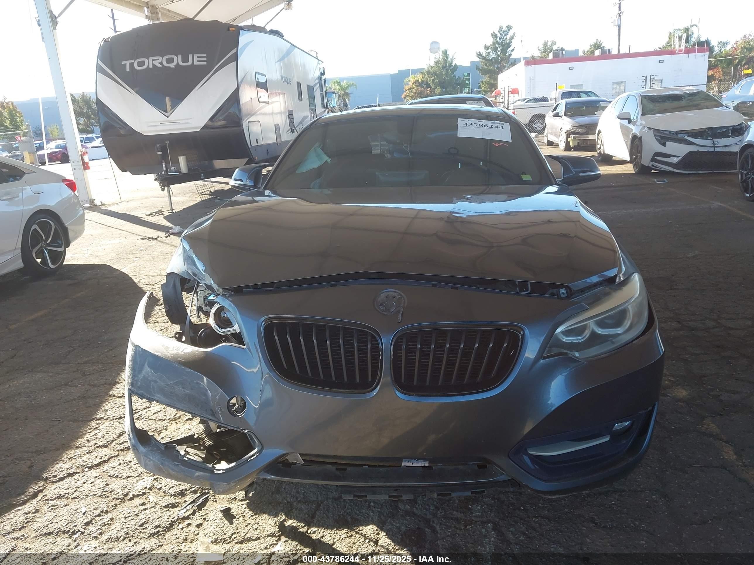 2014 Bmw 228i   Gray vin: WBA1F5C5XEVV99536