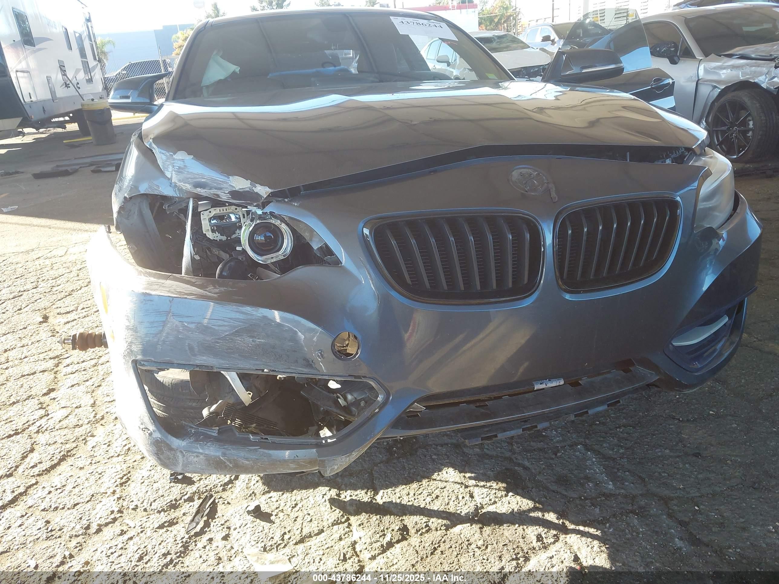 2014 Bmw 228i   Gray vin: WBA1F5C5XEVV99536